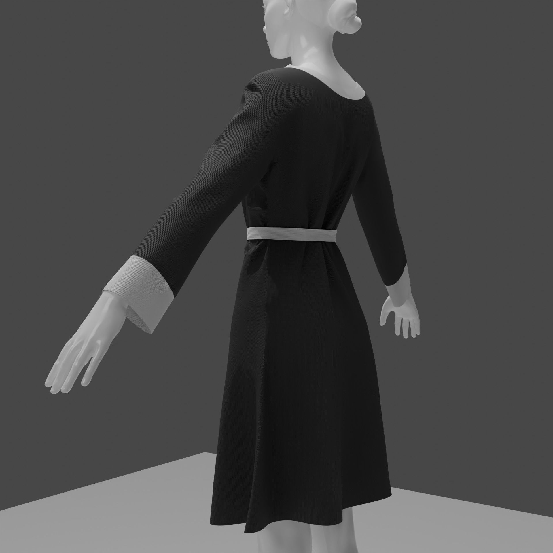 Linen Robe 3d model 3D model | CGTrader
