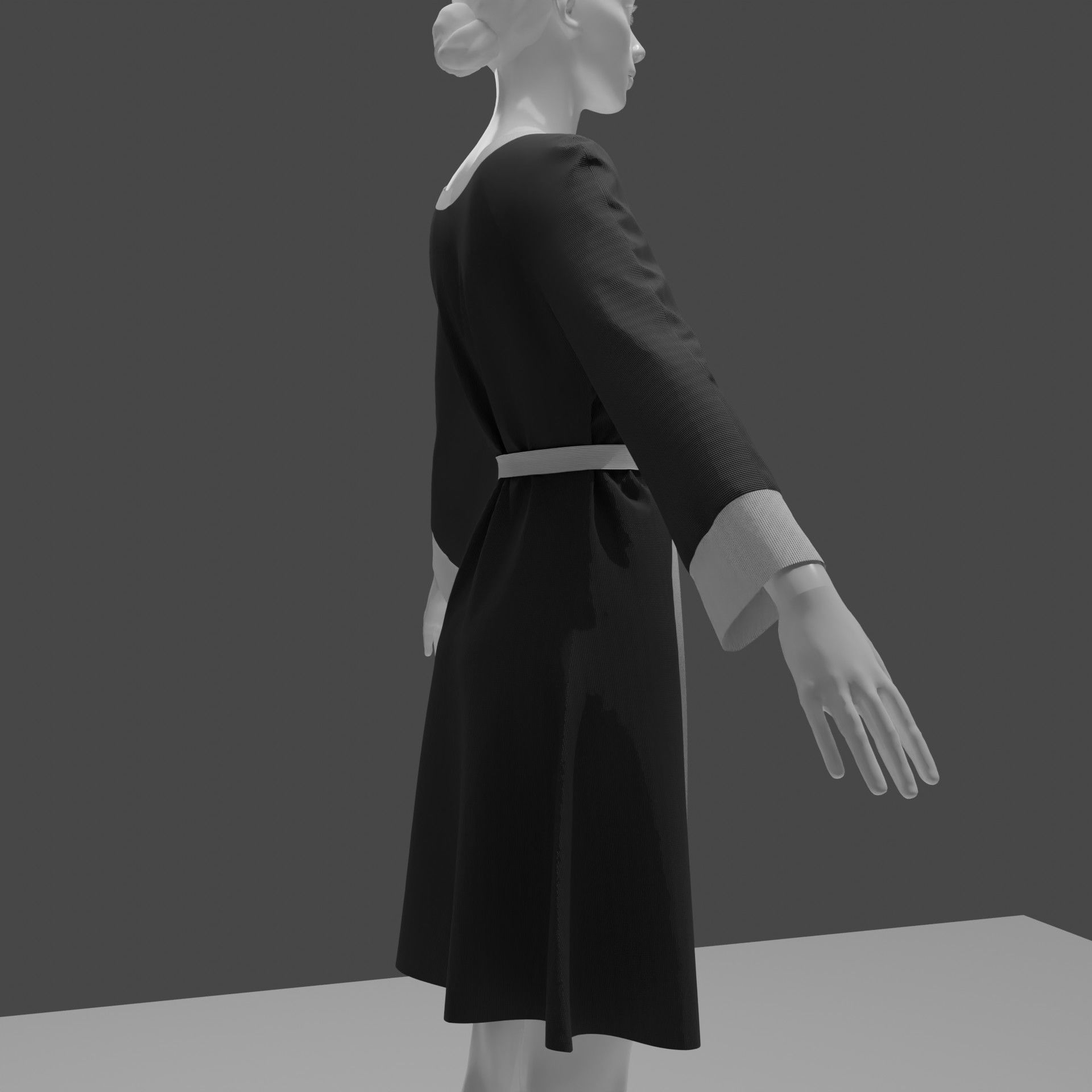 Linen Robe 3d model 3D model | CGTrader