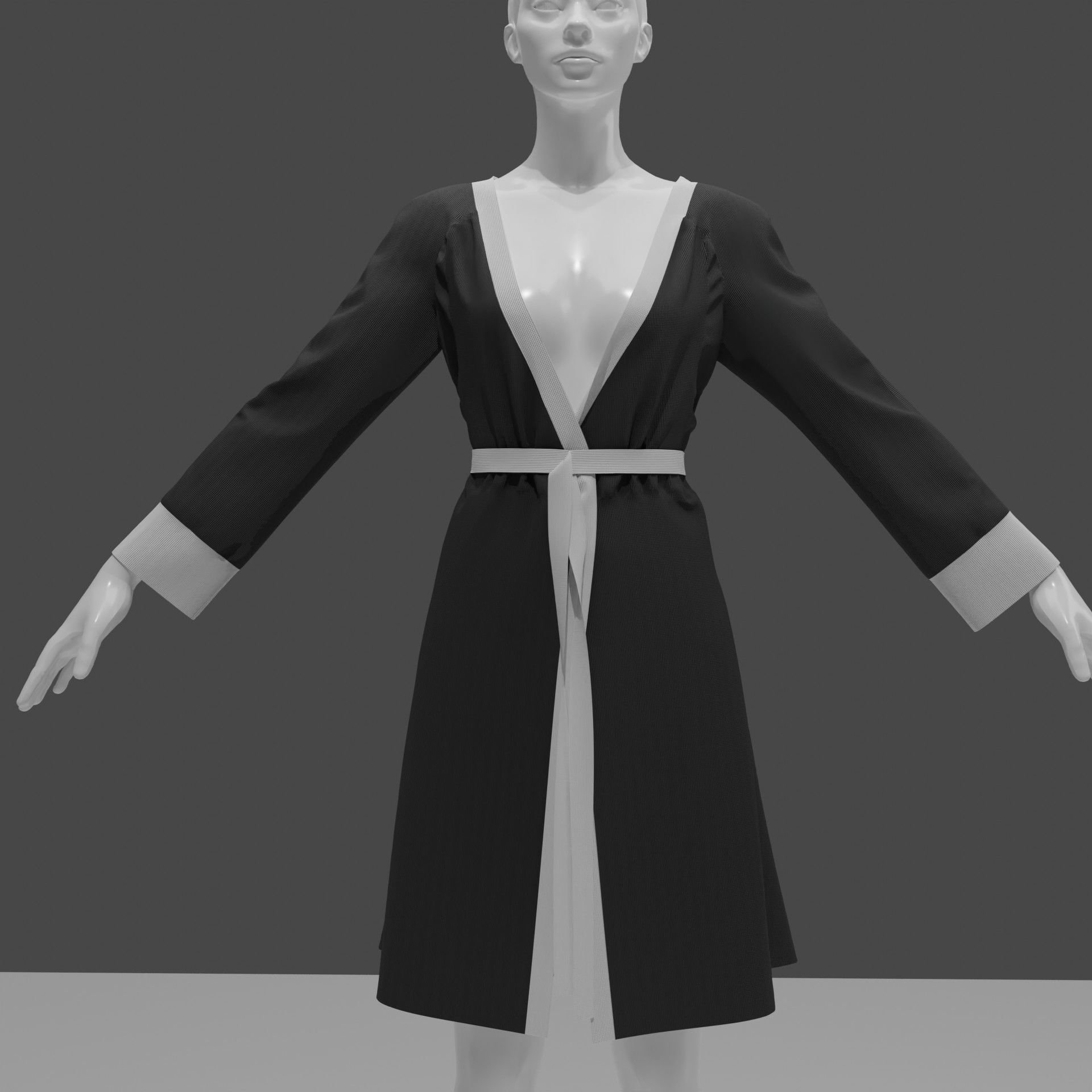 3d Element Robe Linen Robe 3d model 3D model | CGTrader