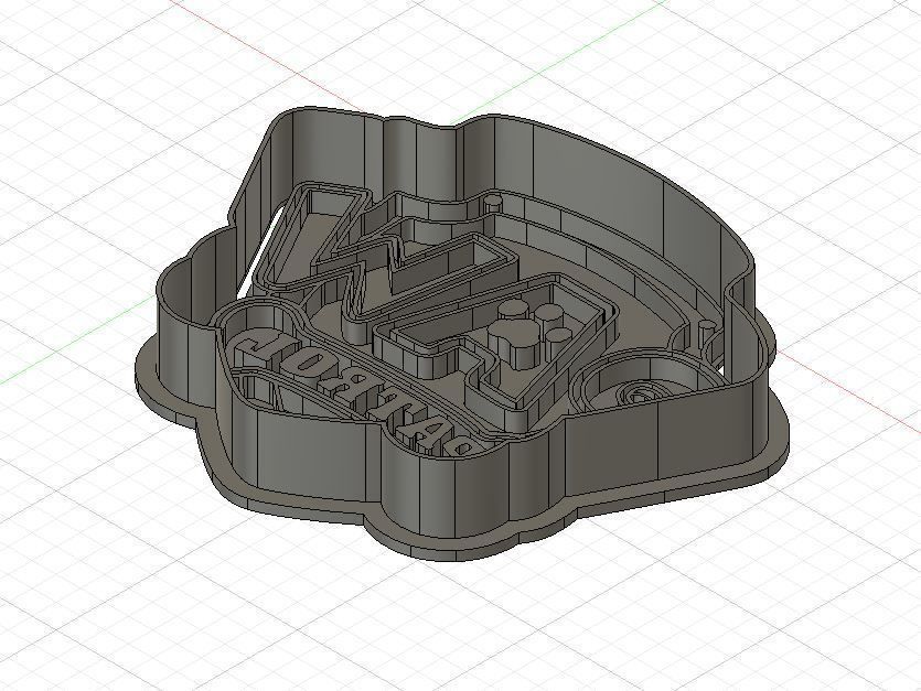 Paw Patrol Logo Cookie and Fondant Cutter with Embosser 3D print model_2