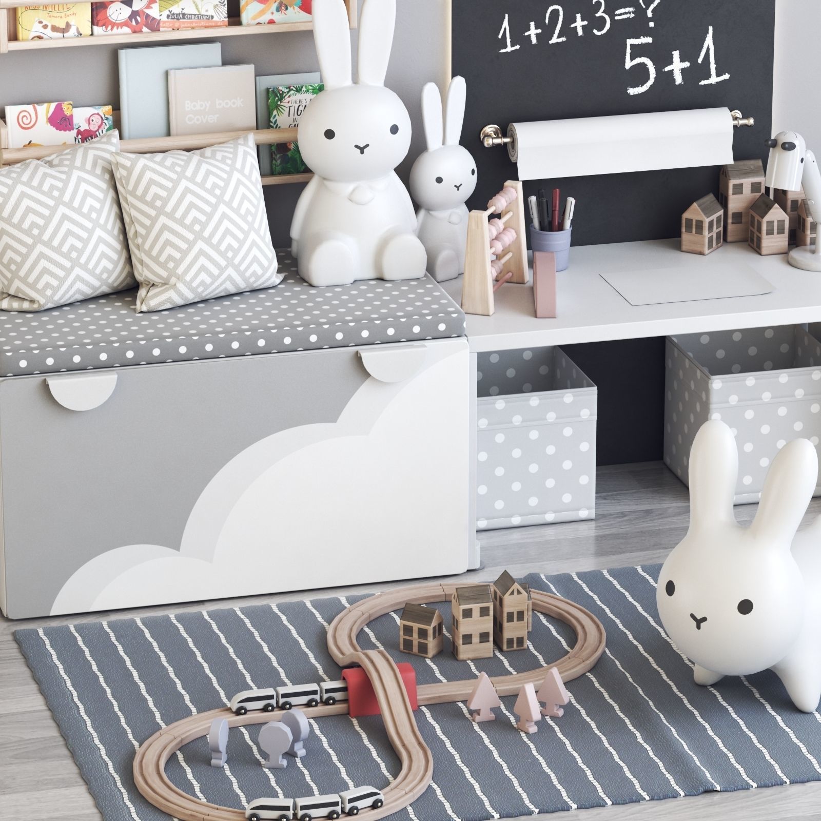 Childrens furniture and toys 3 3D model_1