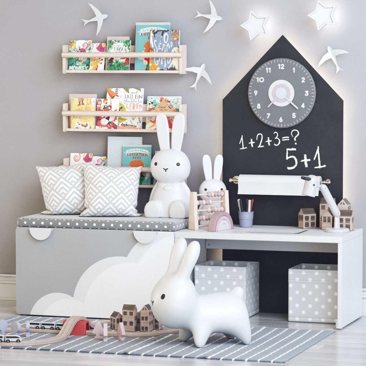 Childrens furniture and toys 3 3D model_4