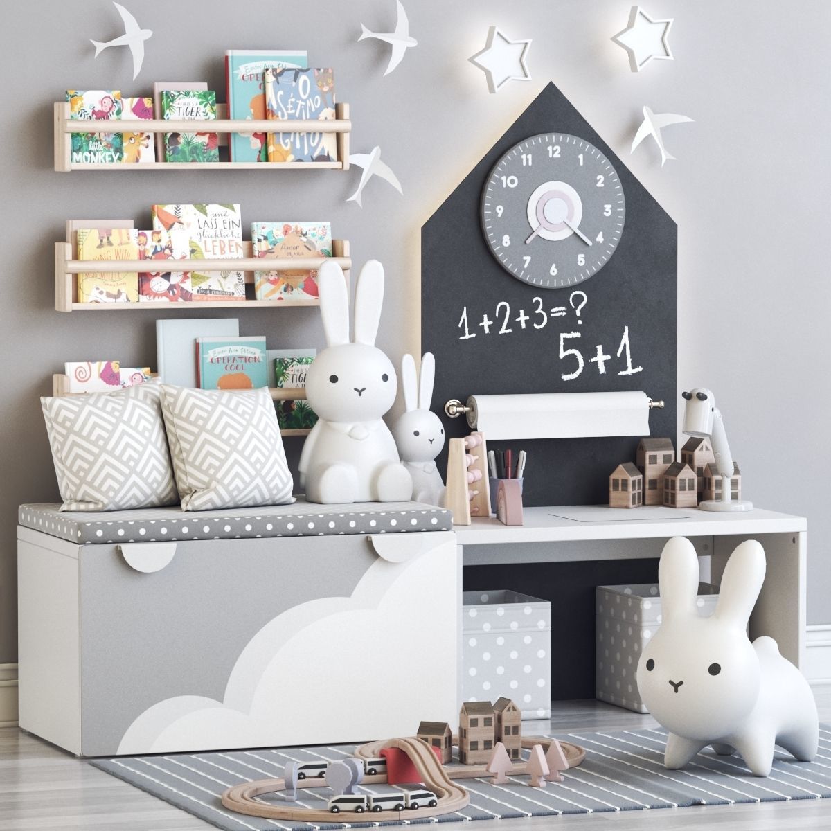 Childrens furniture and toys 3 3D model_3