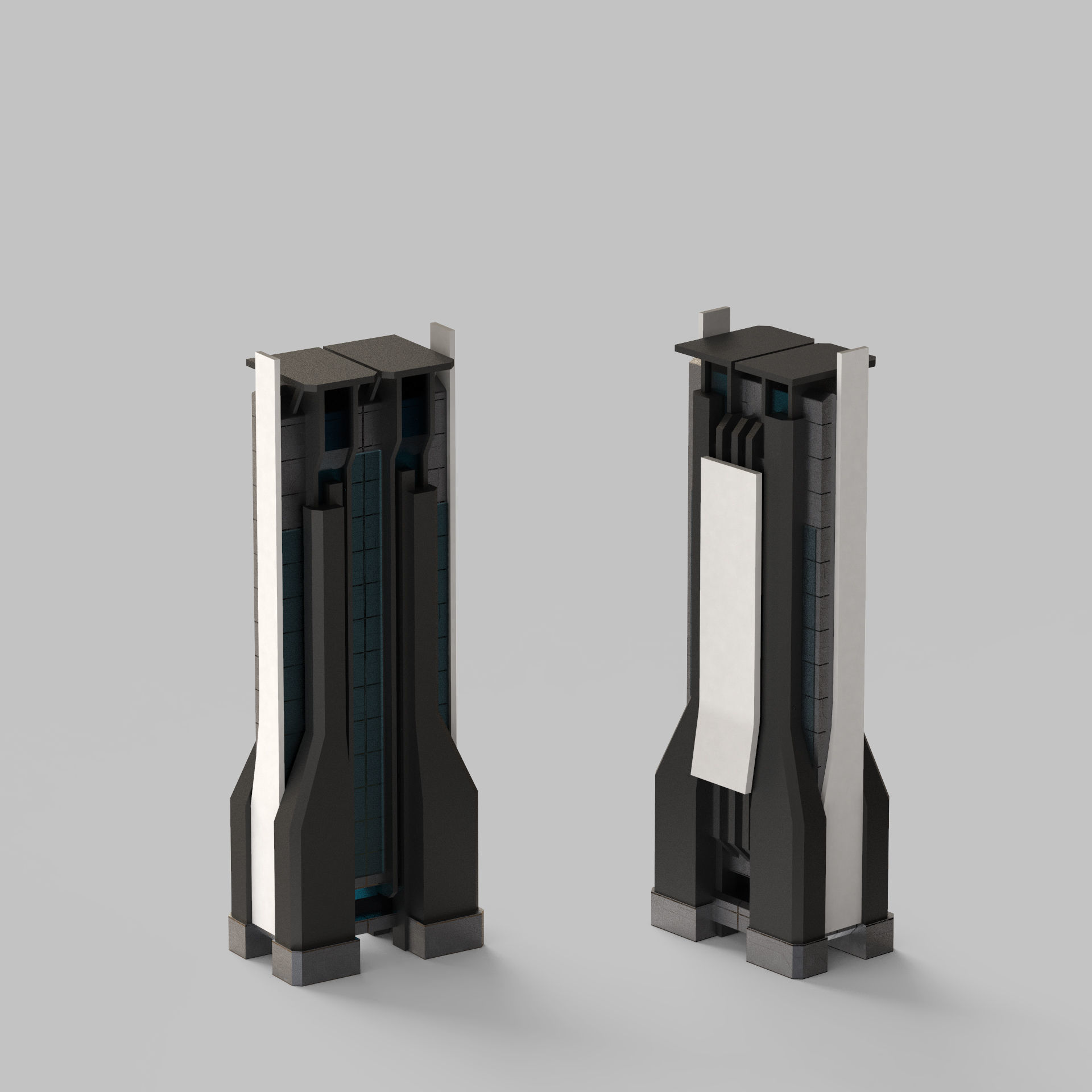 Sci-Fi Buildings Pack 3D model_13