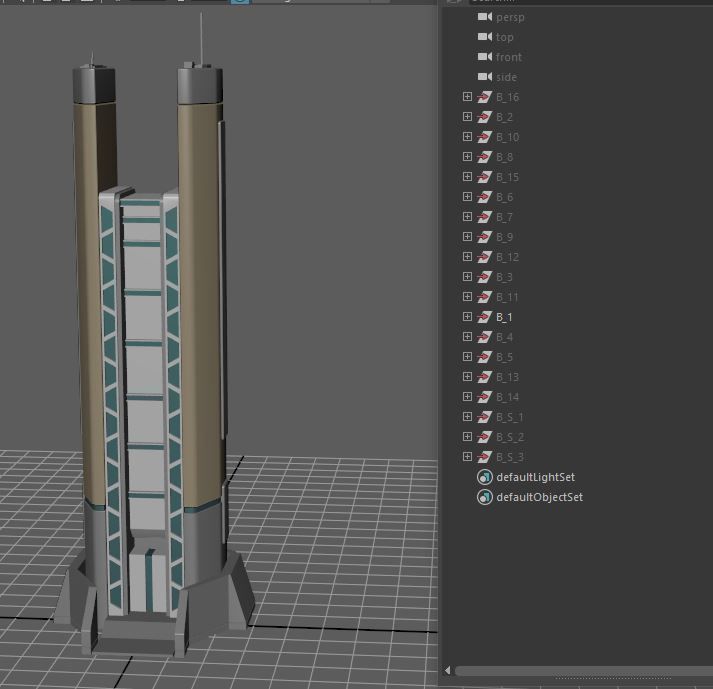 Sci-Fi Buildings Pack 3D model_24