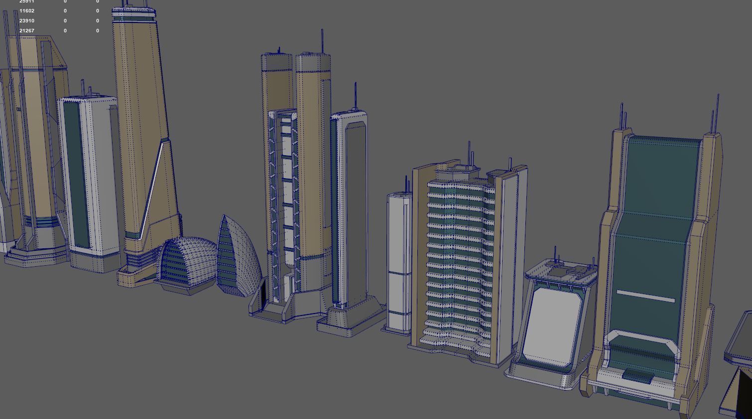 Sci-Fi Buildings Pack 3D model_25