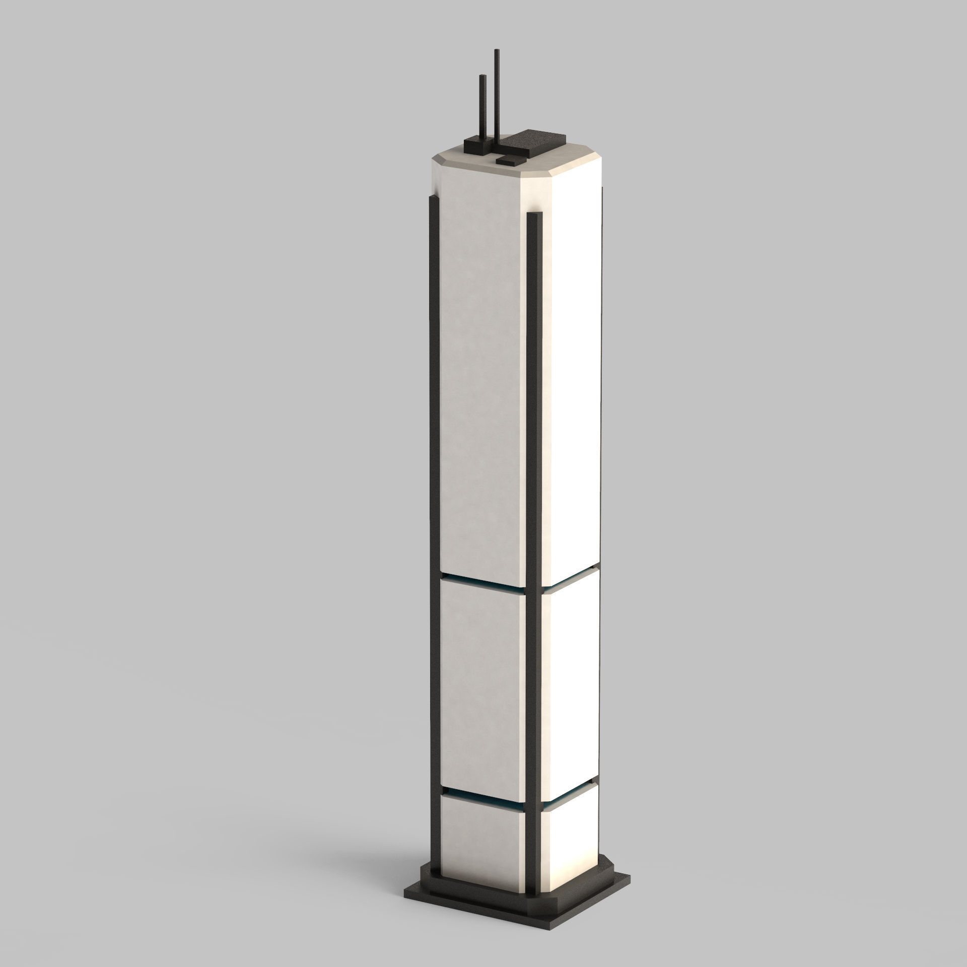 Sci-Fi Buildings Pack 3D model_8