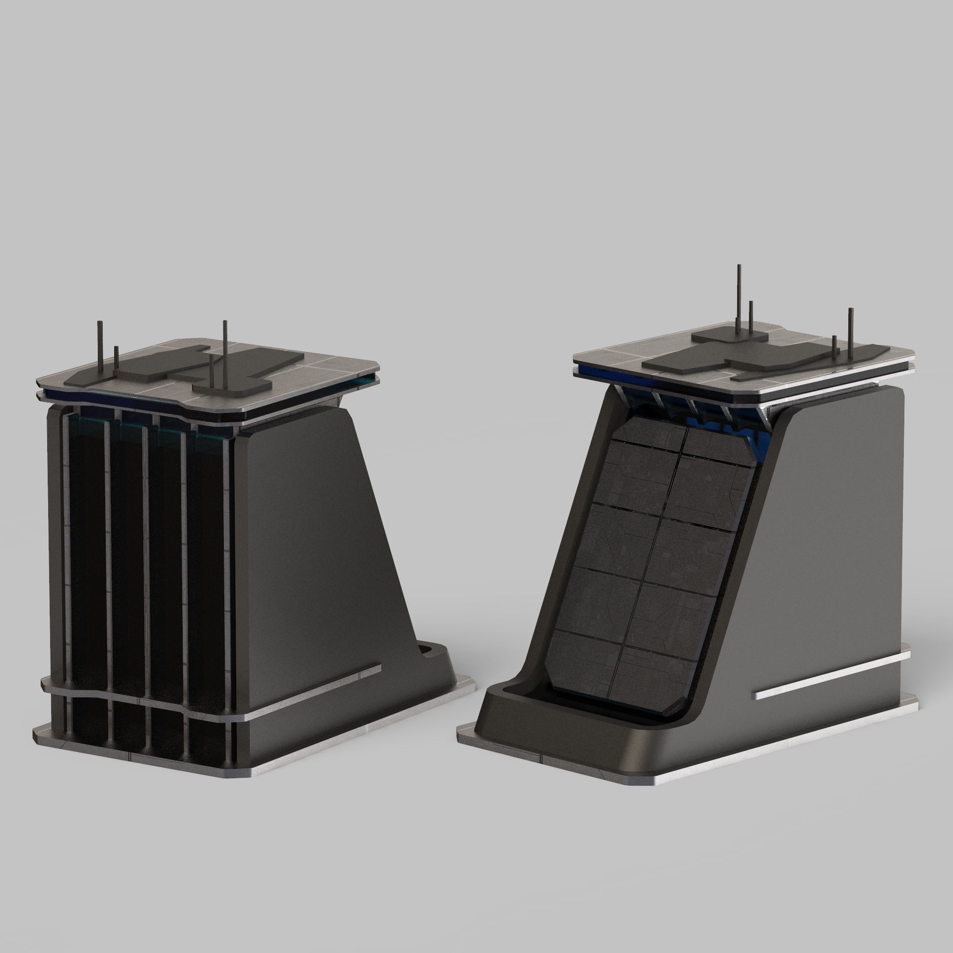 Sci-Fi Buildings Pack 3D model_5