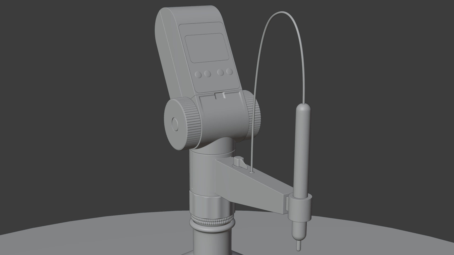 Dispenser digital pipette with handle 3D model_5