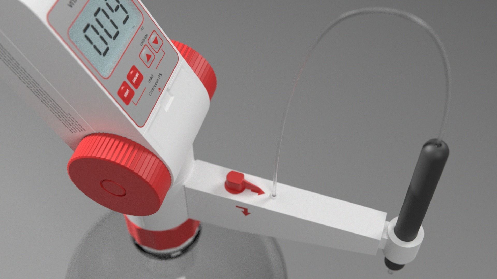 Dispenser digital pipette with handle 3D model_6