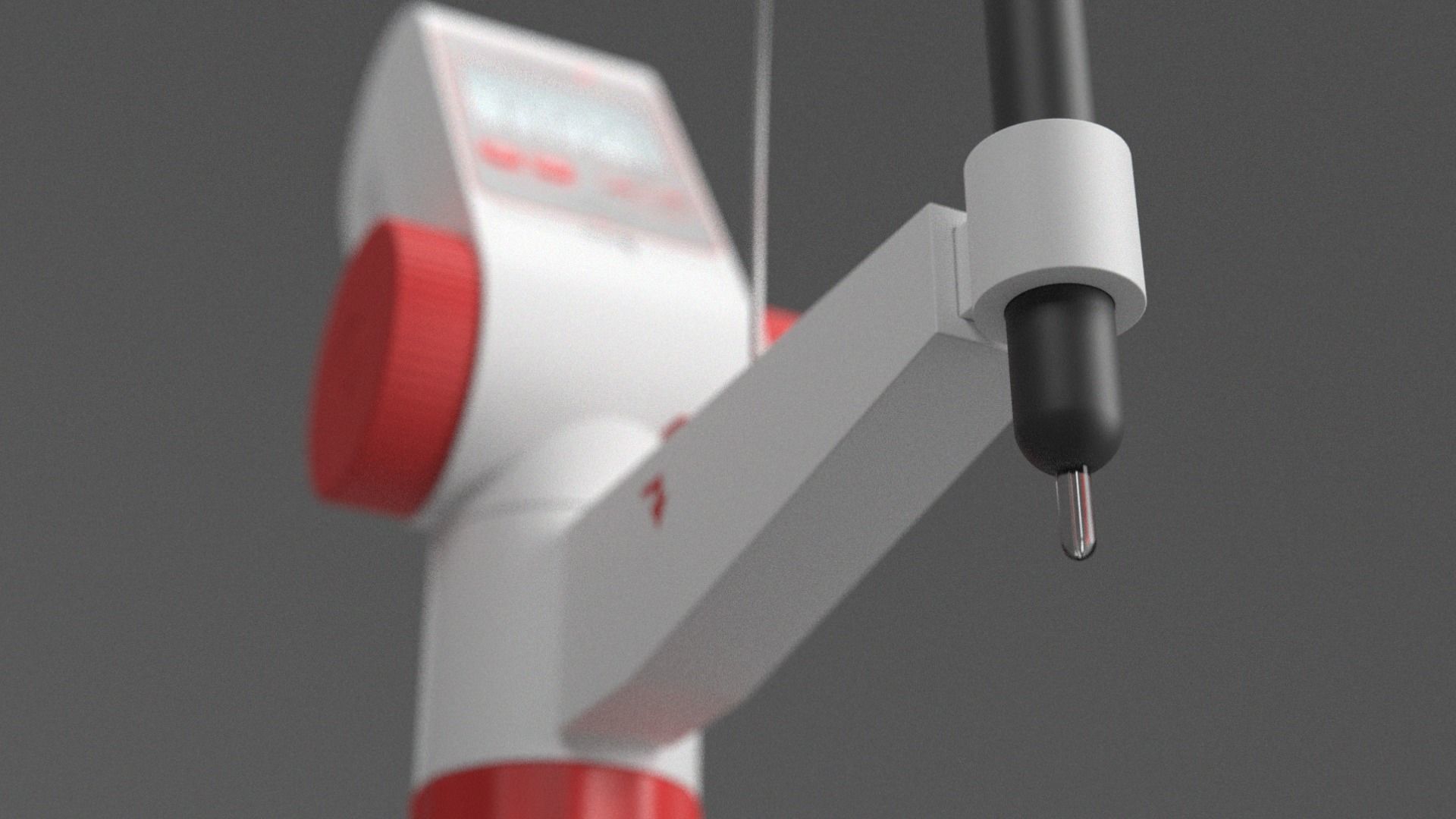 Dispenser digital pipette with handle 3D model_3