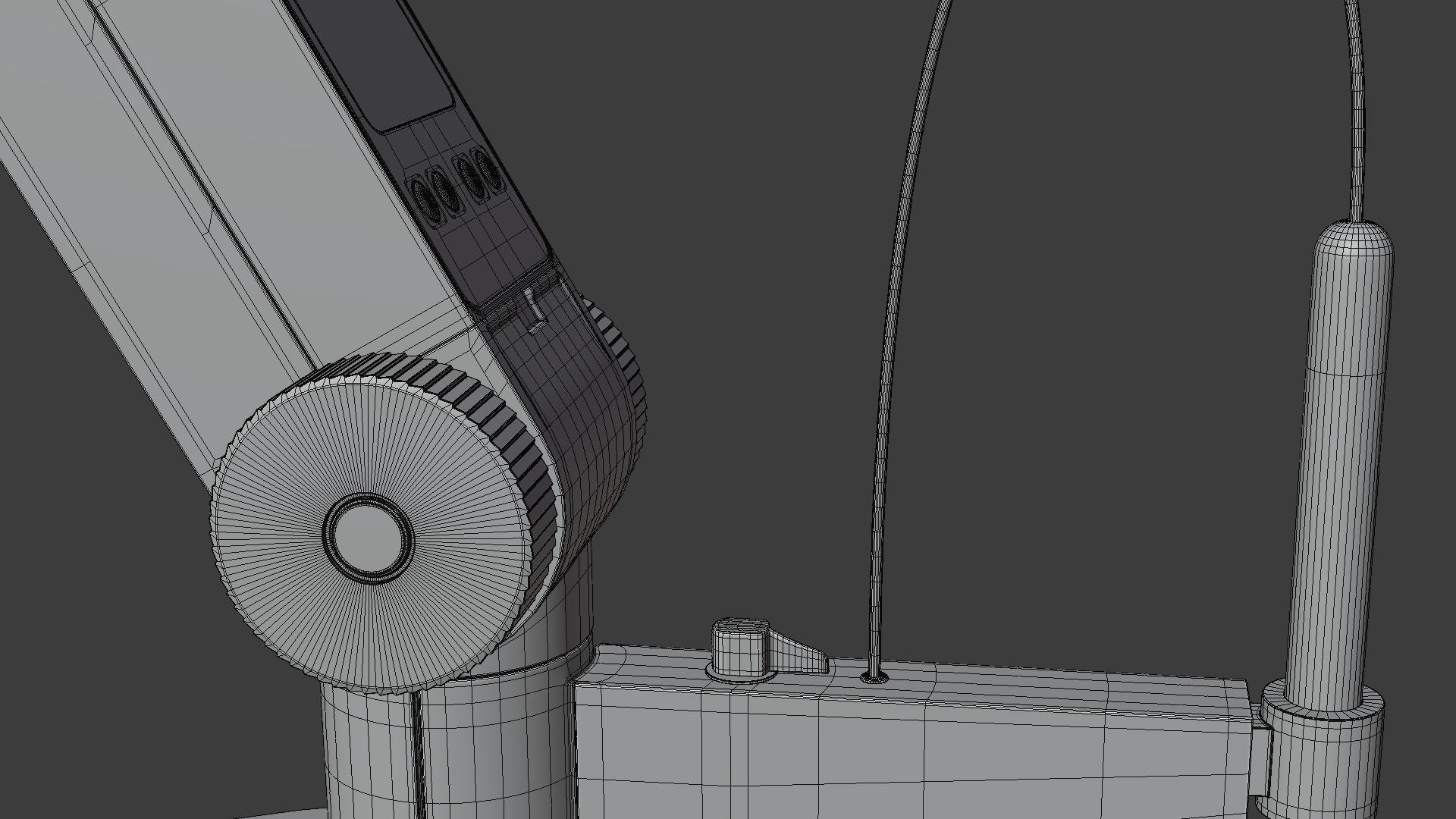 Dispenser digital pipette with handle 3D model_13