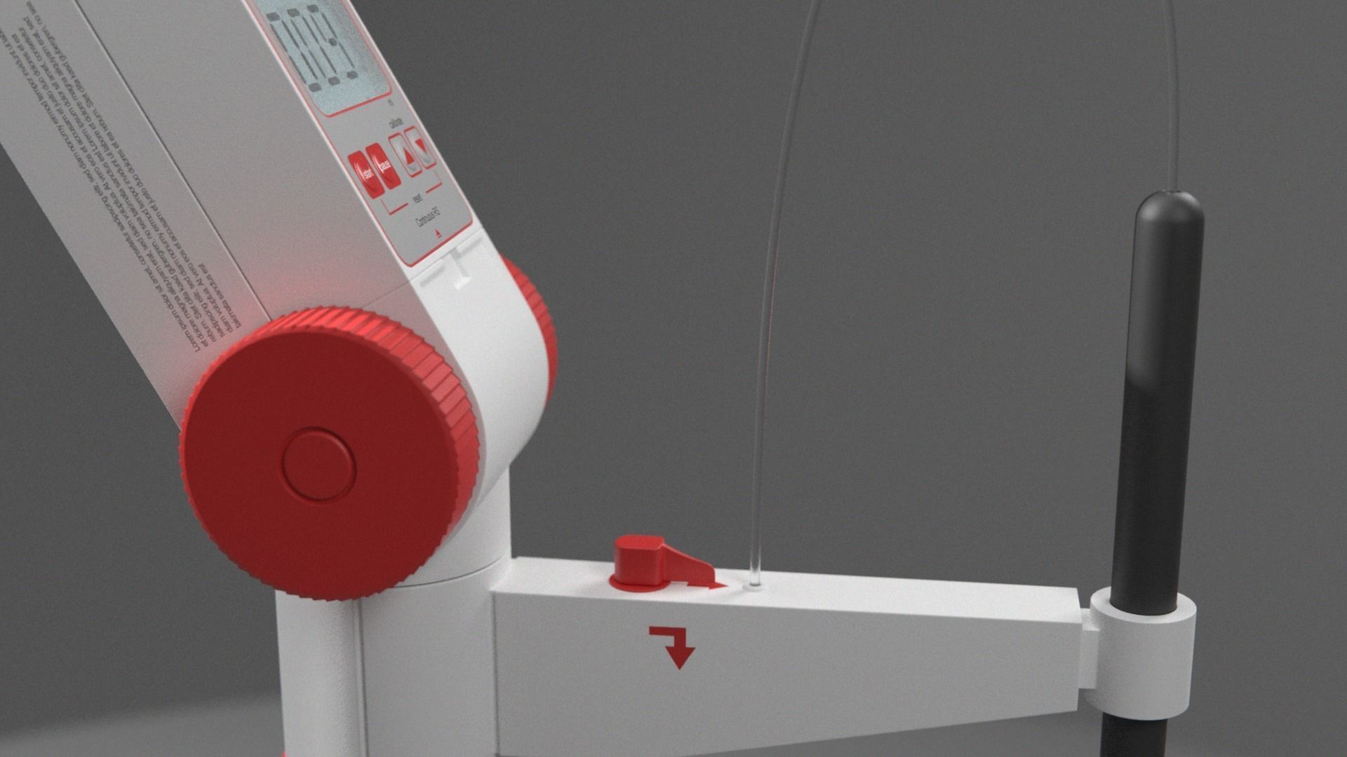 Dispenser digital pipette with handle 3D model_12