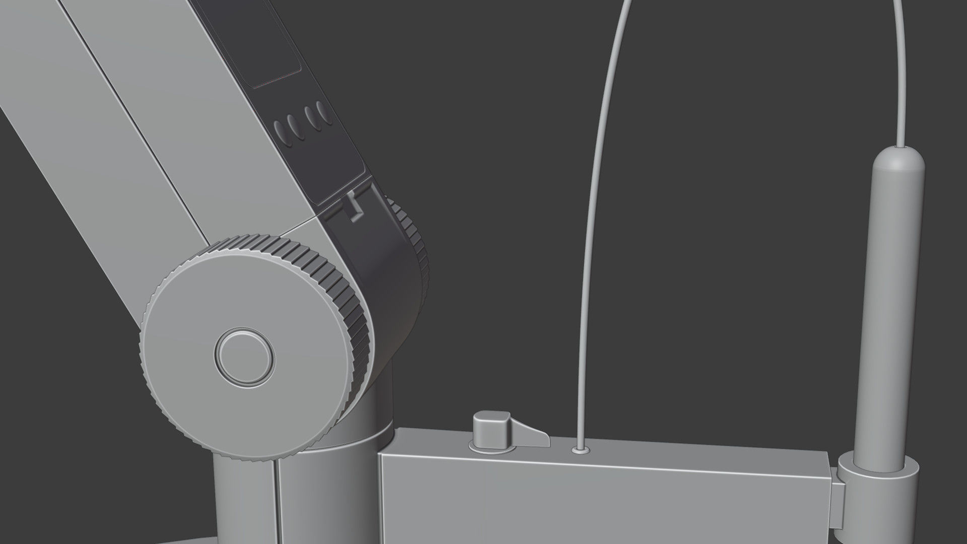 Dispenser digital pipette with handle 3D model_9