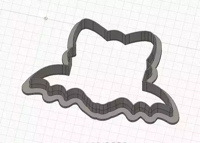 Halloween Big Head Bat Cookie and Fondant Cutter with Embosser