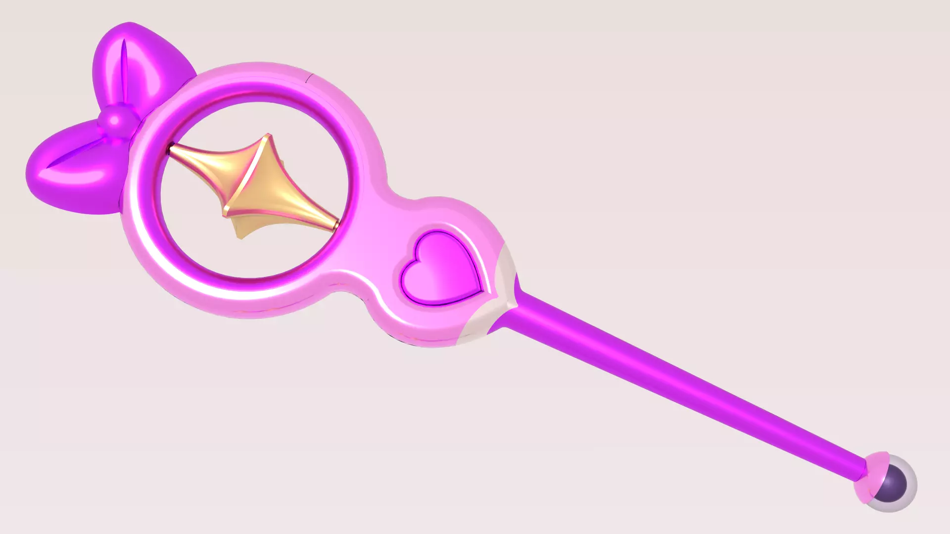 Sparcle Cadet Staff 3D print model_0