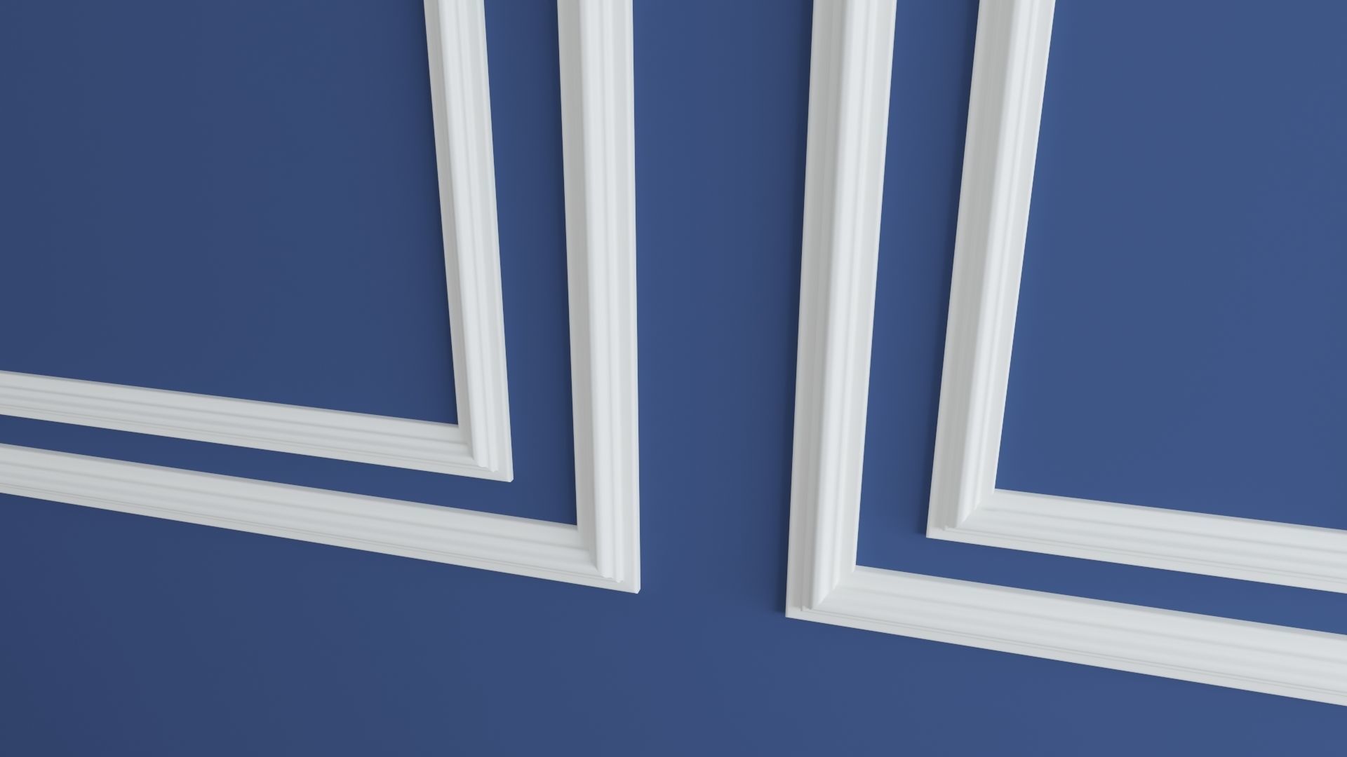 Wall Paneling Set 3D model Low-poly 3D model_3