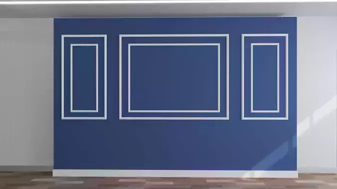 Wall Paneling Set 3D model