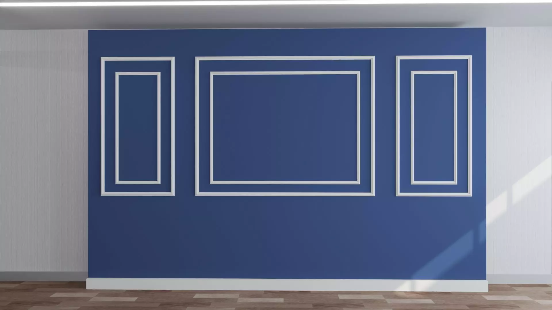 Wall Paneling Set 3D model Low-poly 3D model_0