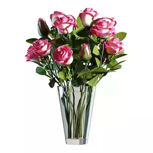 Flower Set 06 - Pink Roses Bouquet
