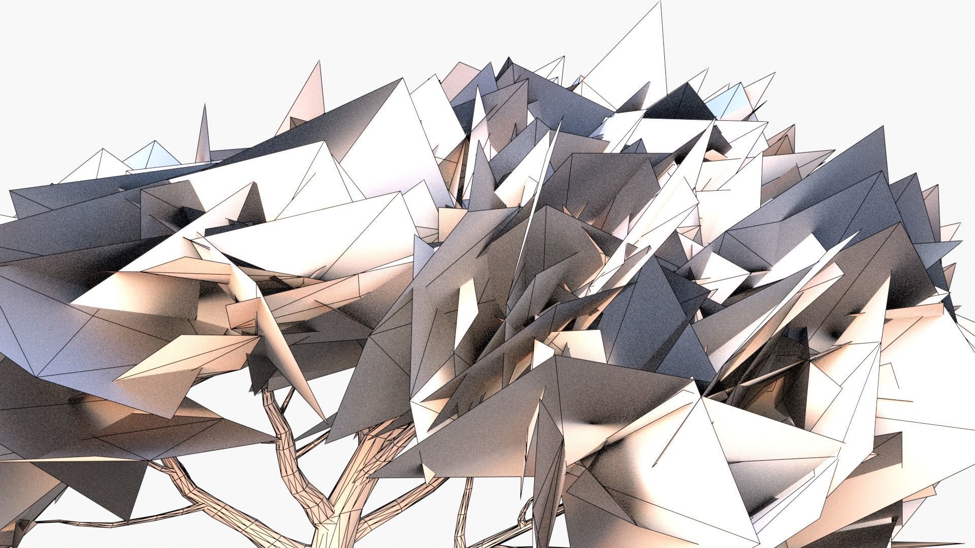 Pinus Pinea - Italian Stone Pine - Lowpoly and Game-Ready Low-poly 3D model_11