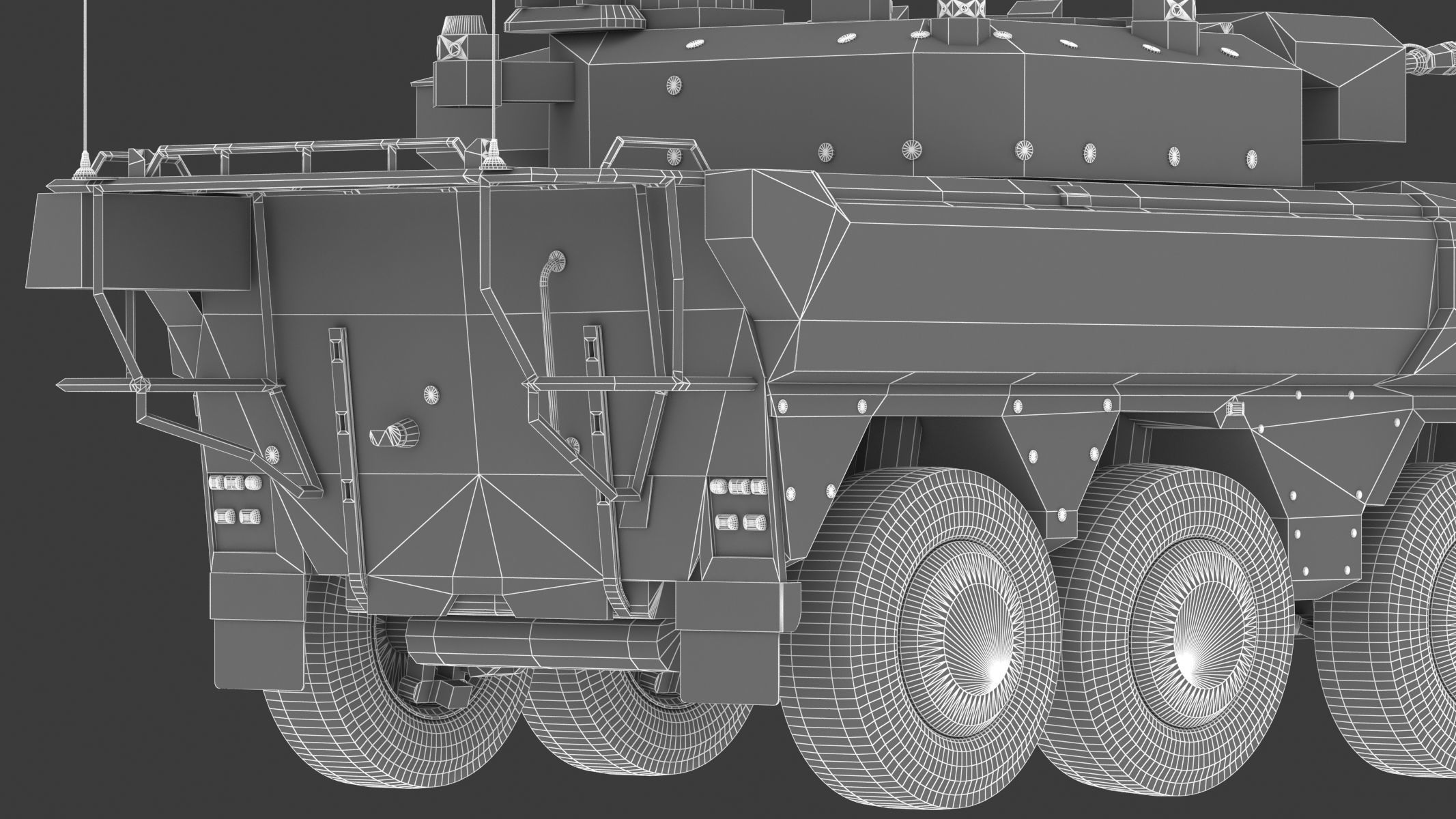 Boxer MRAV Low Poly Low-poly 3D model_34