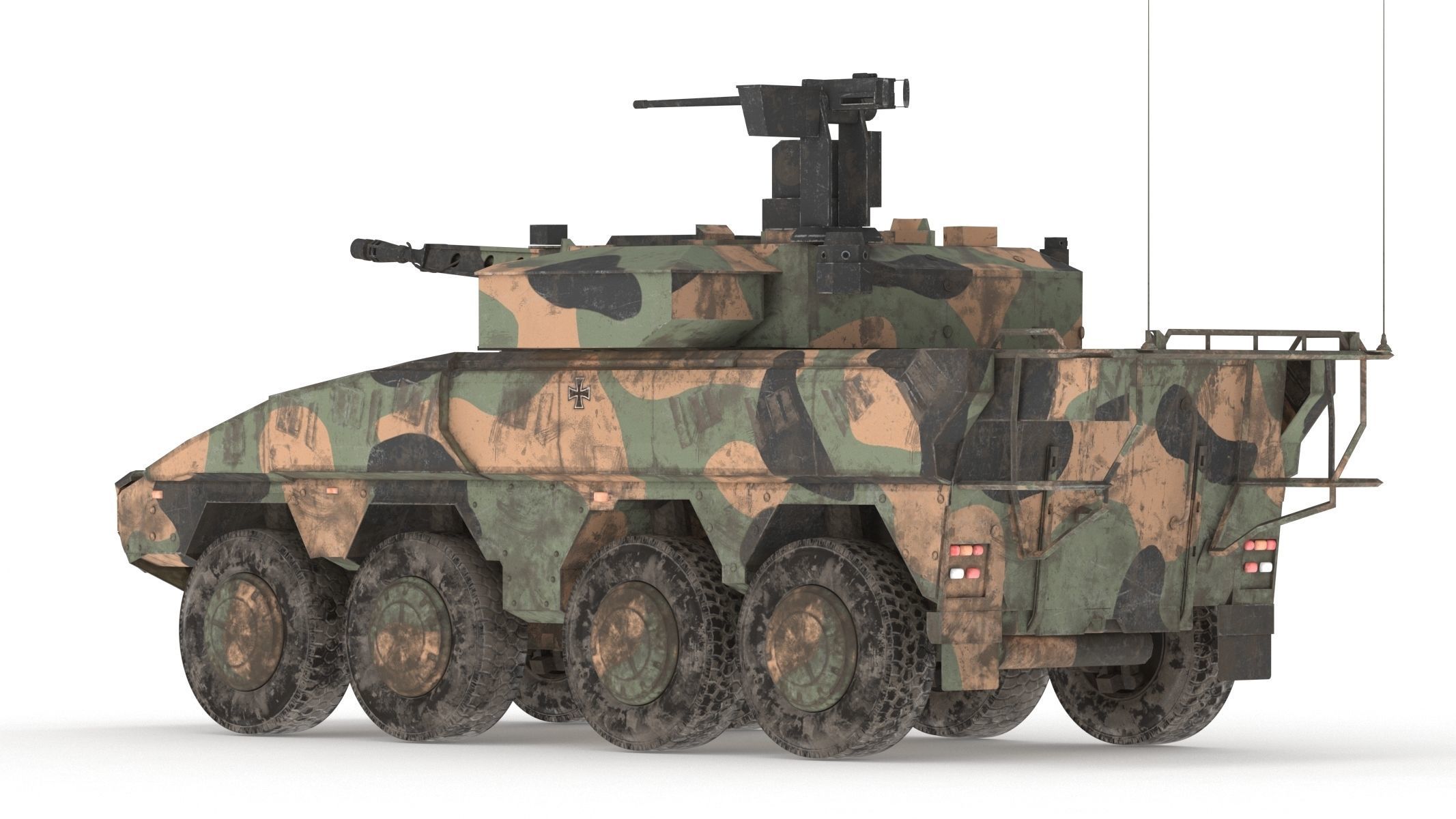 Boxer MRAV Low Poly Low-poly 3D model_6