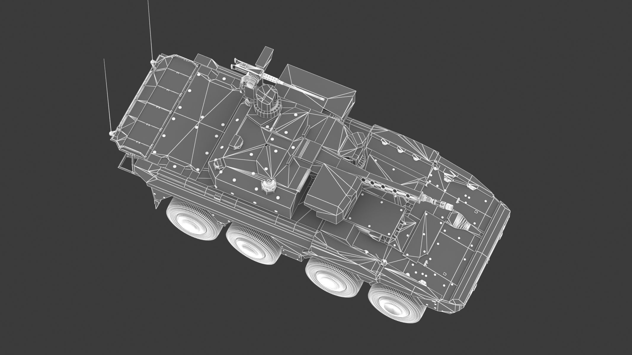 Boxer MRAV Low Poly Low-poly 3D model_28