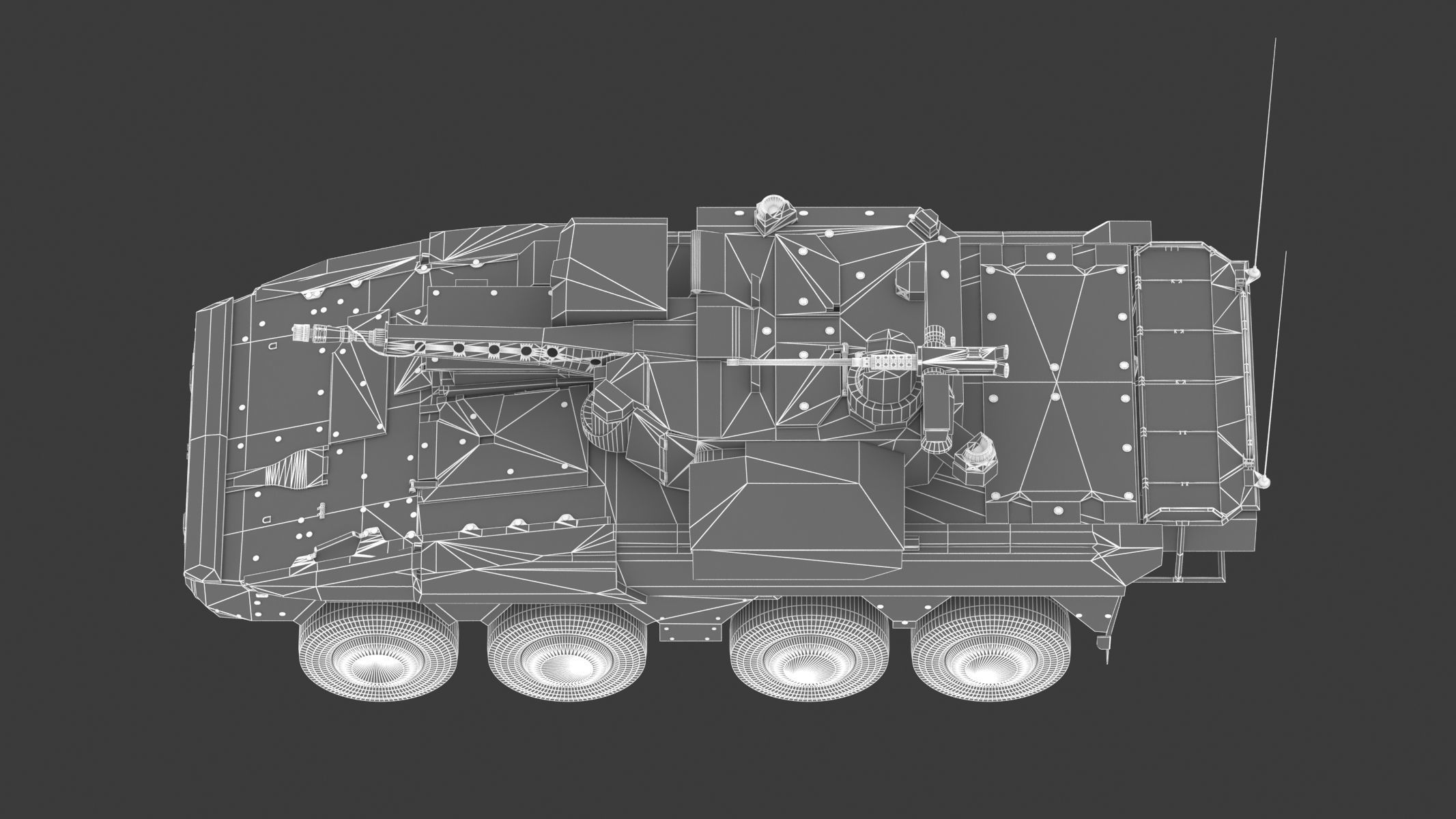 Boxer MRAV Low Poly Low-poly 3D model_29