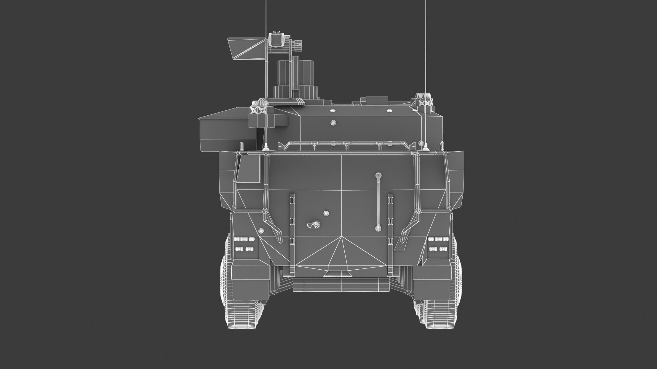 Boxer MRAV Low Poly Low-poly 3D model_25