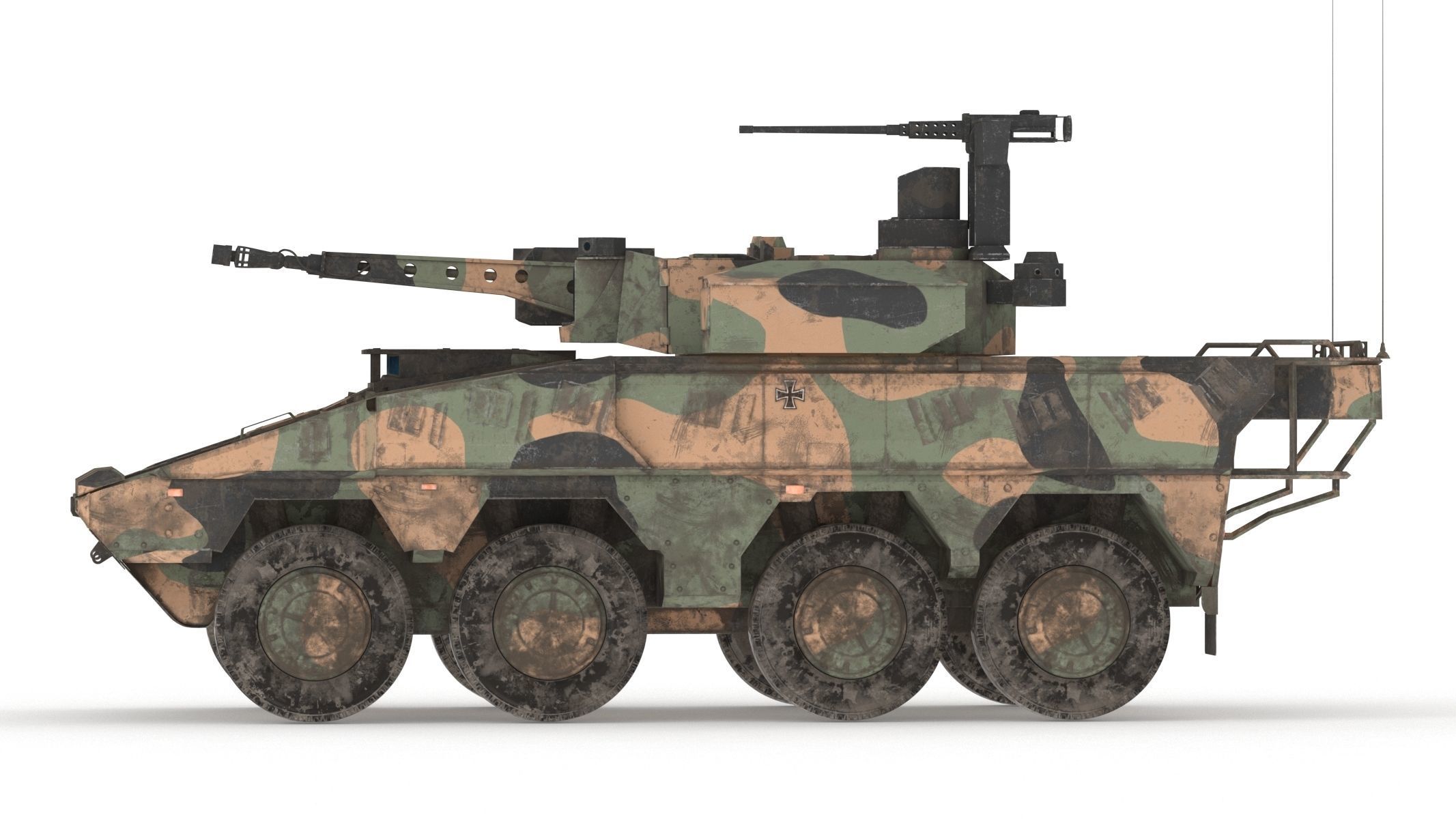 Boxer MRAV Low Poly Low-poly 3D model_7