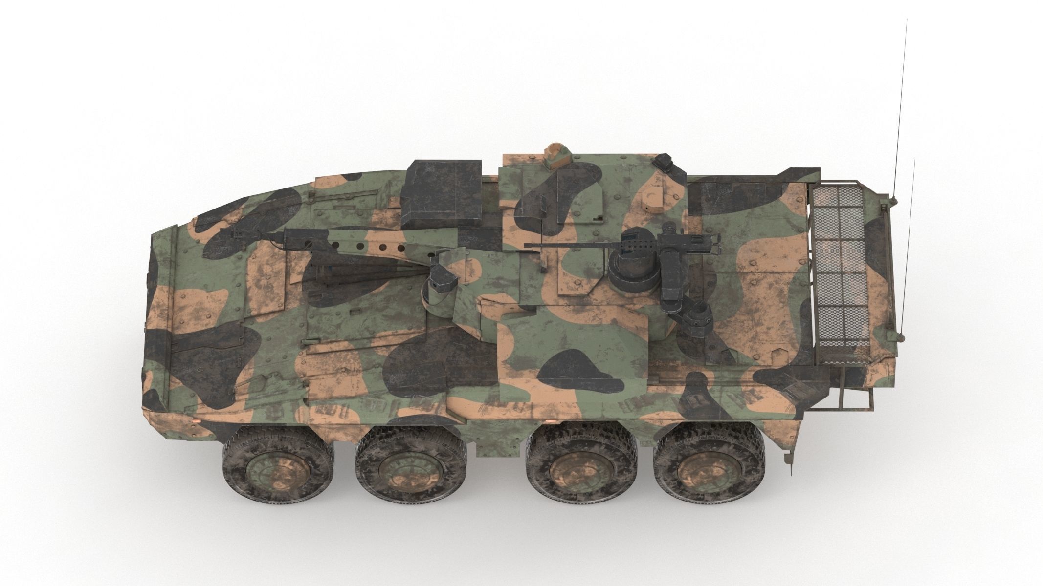 Boxer MRAV Low Poly Low-poly 3D model_9