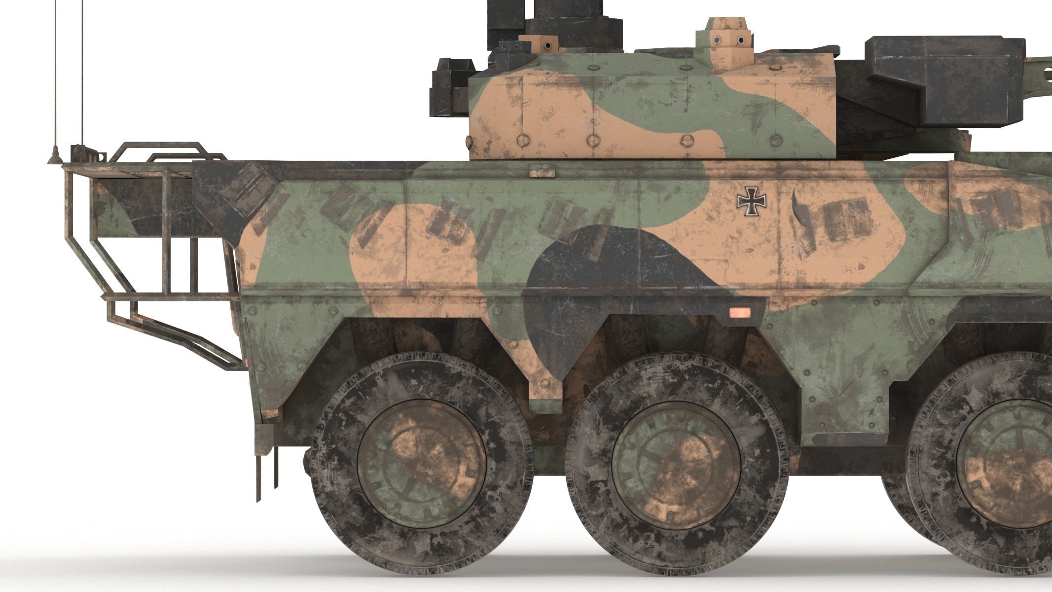 Boxer MRAV Low Poly Low-poly 3D model_13