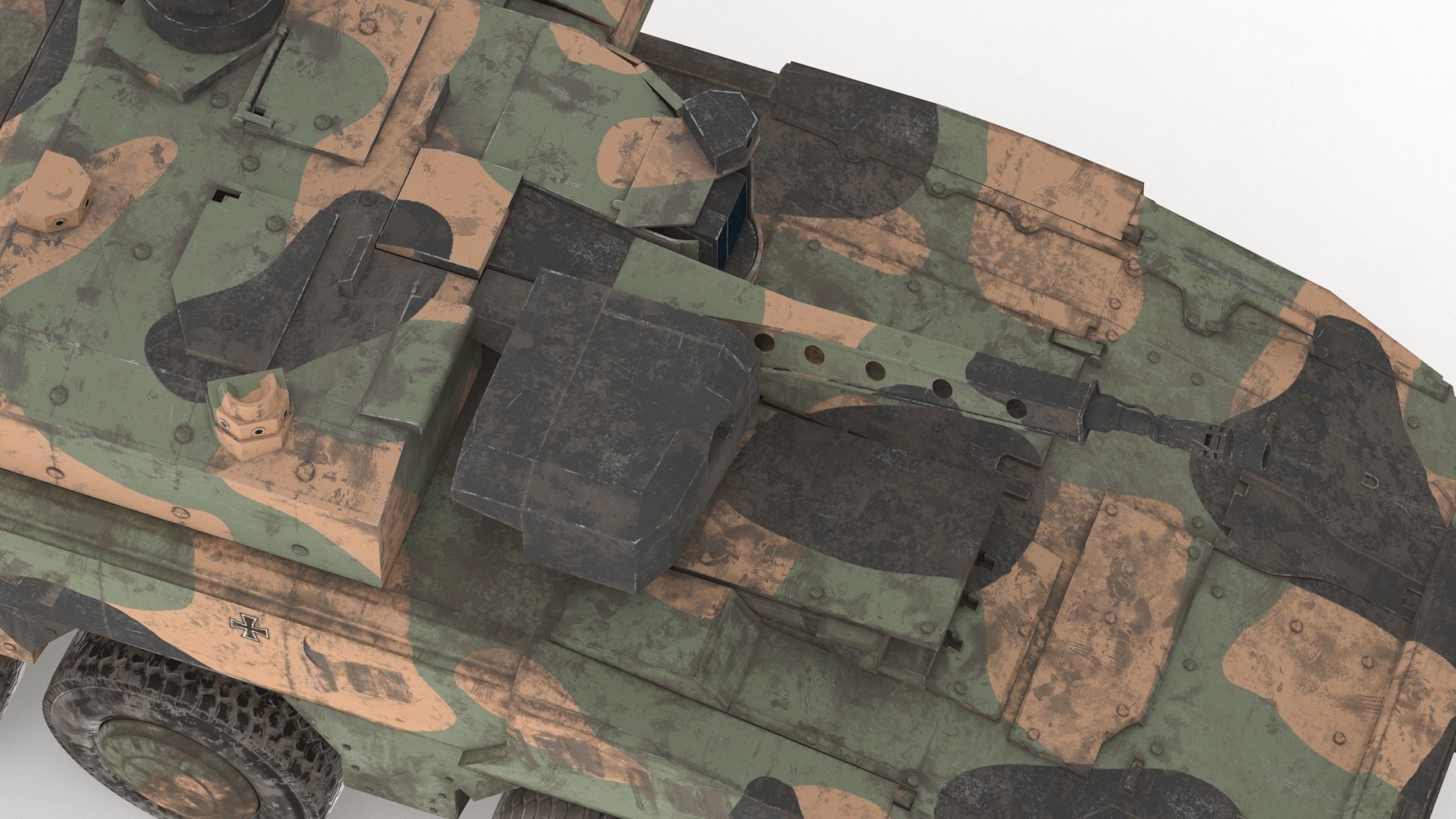 Boxer MRAV Low Poly Low-poly 3D model_18