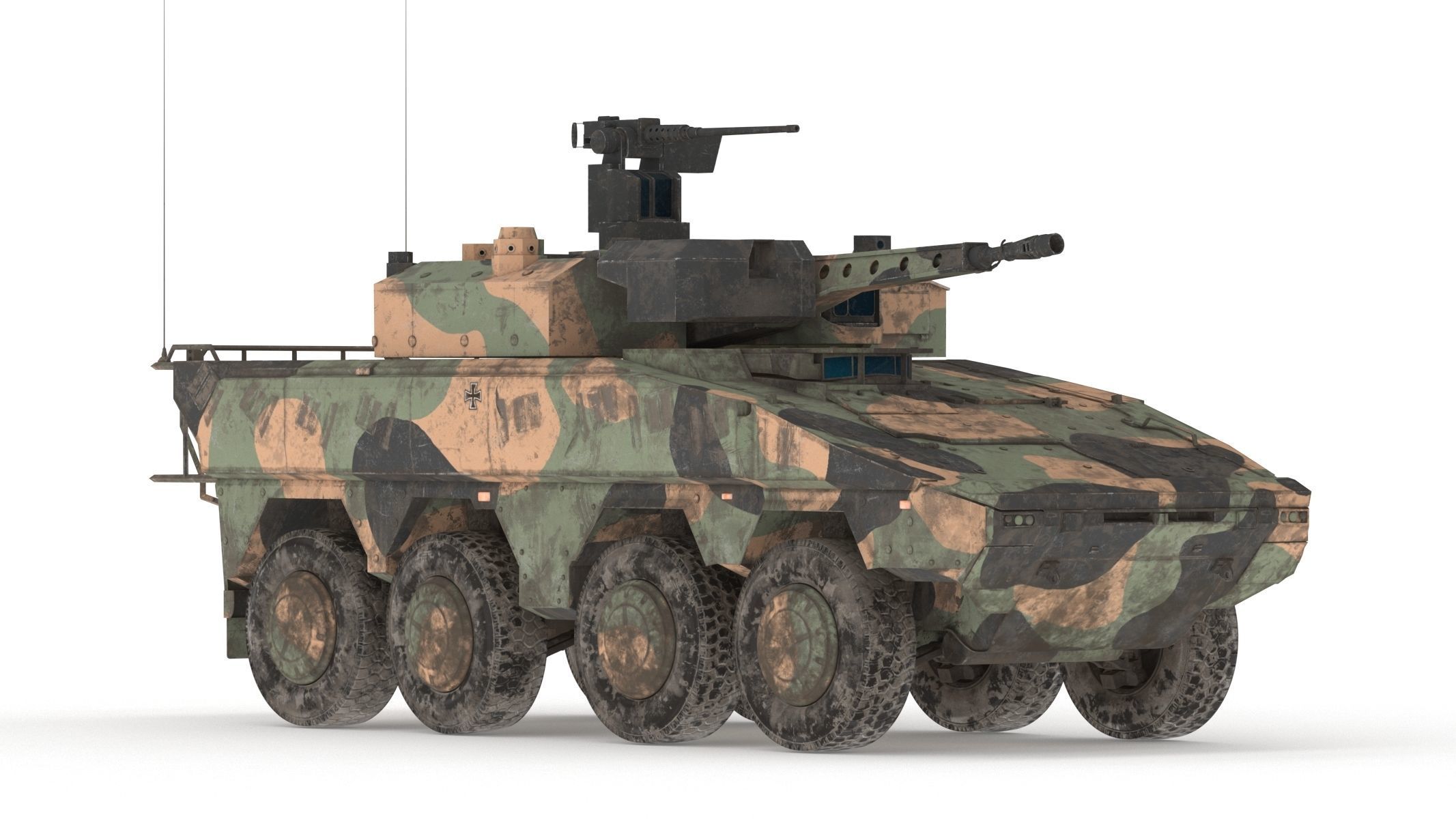Boxer MRAV Low Poly Low-poly 3D model_2