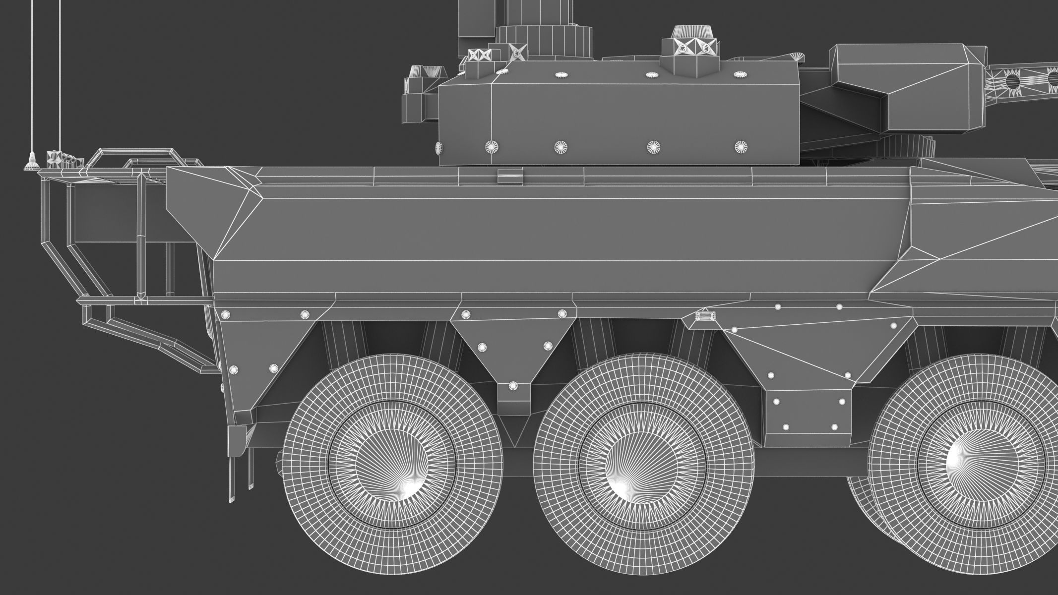 Boxer MRAV Low Poly Low-poly 3D model_33