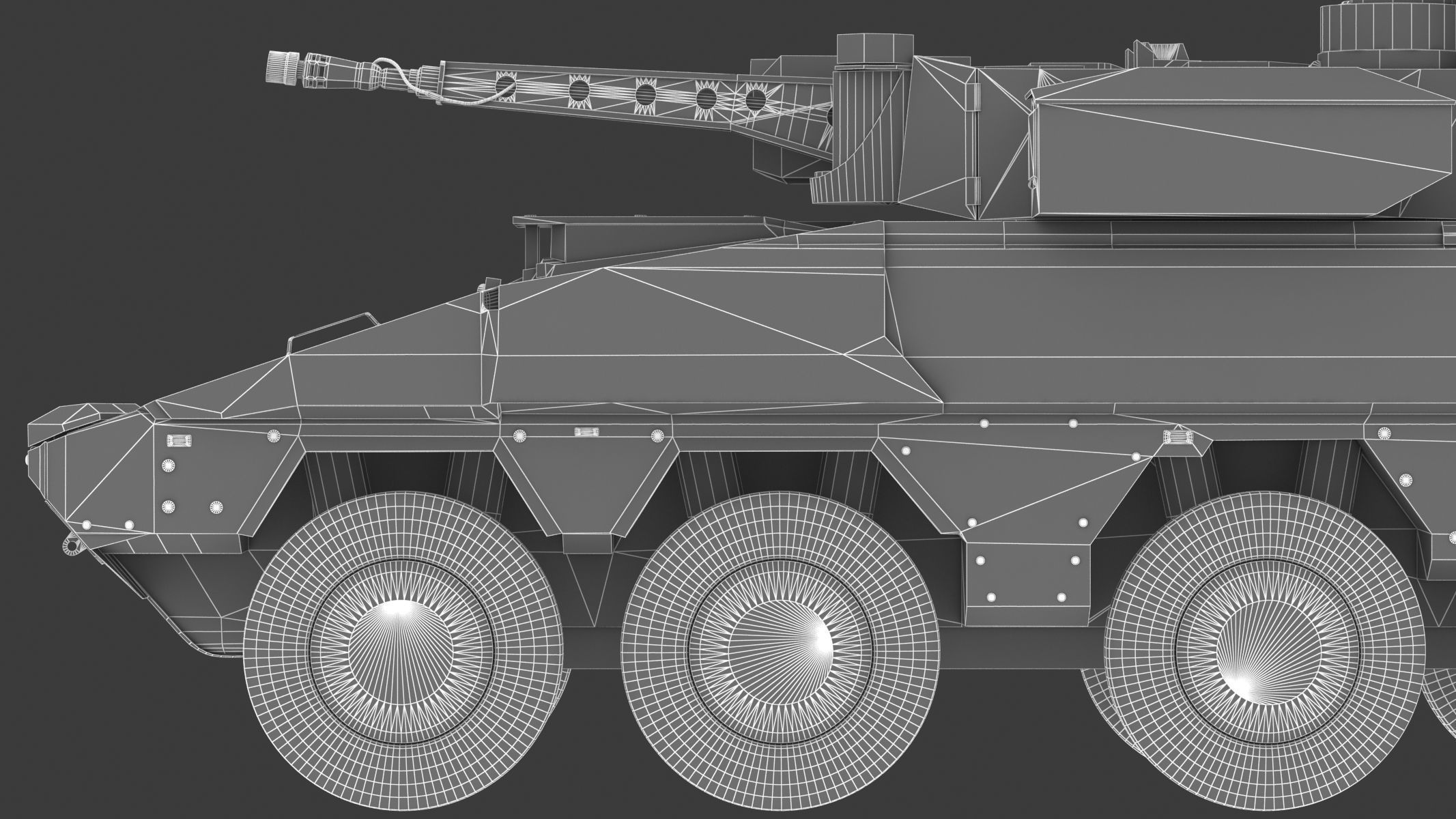 Boxer MRAV Low Poly Low-poly 3D model_37