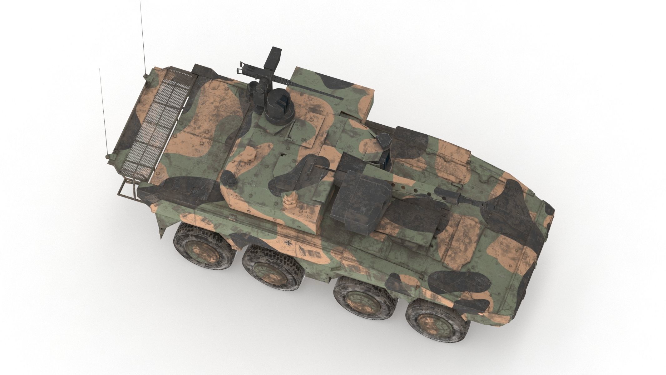 Boxer MRAV Low Poly Low-poly 3D model_8