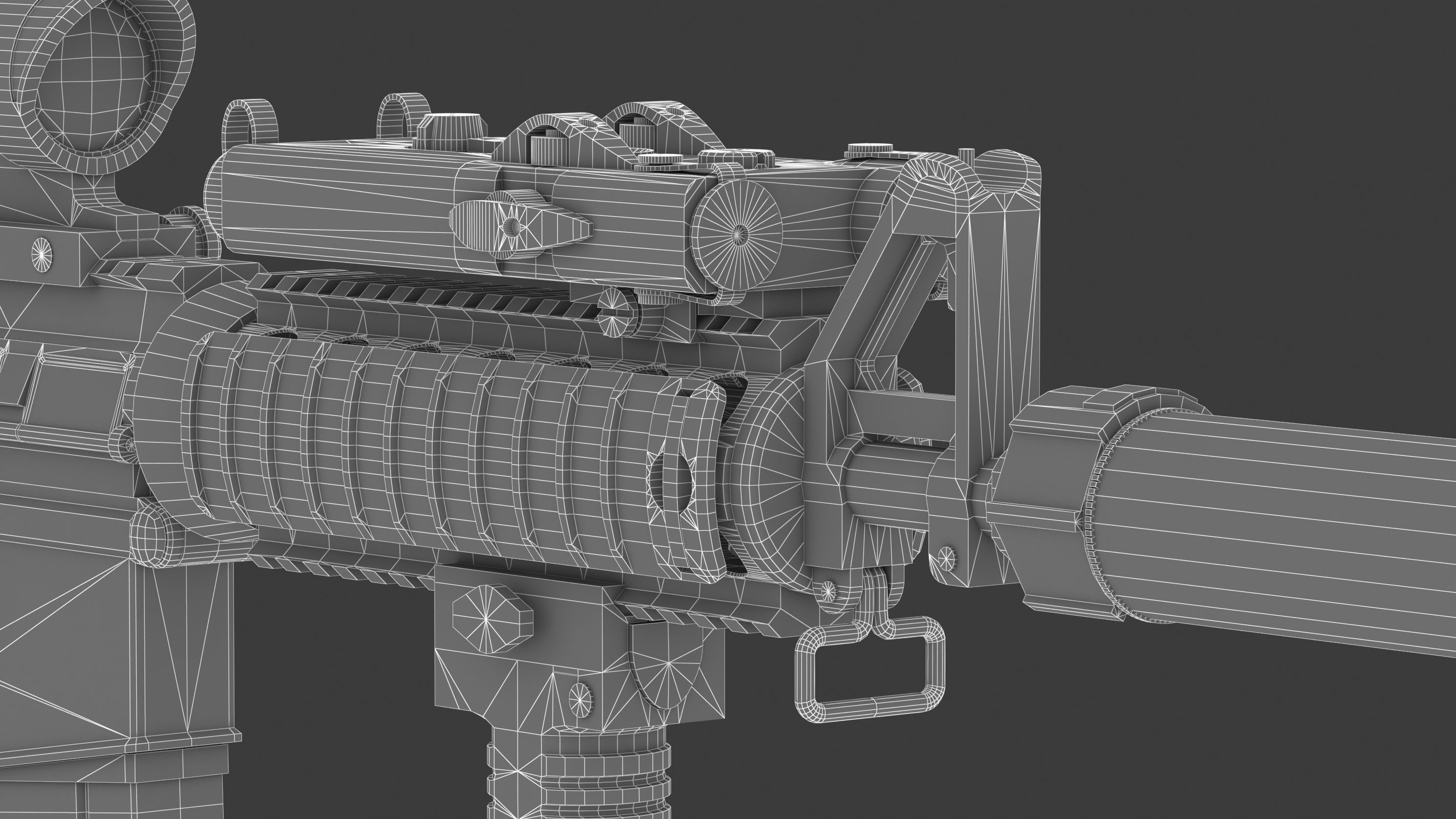 Colt Canada C8SFW Low Poly Low-poly 3D model_24