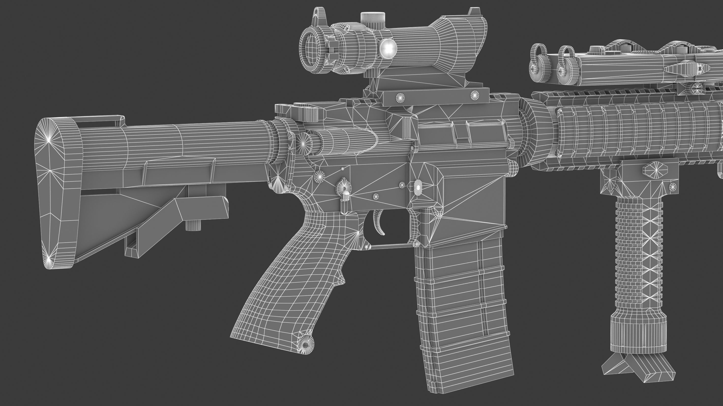 Colt Canada C8SFW Low Poly Low-poly 3D model_20