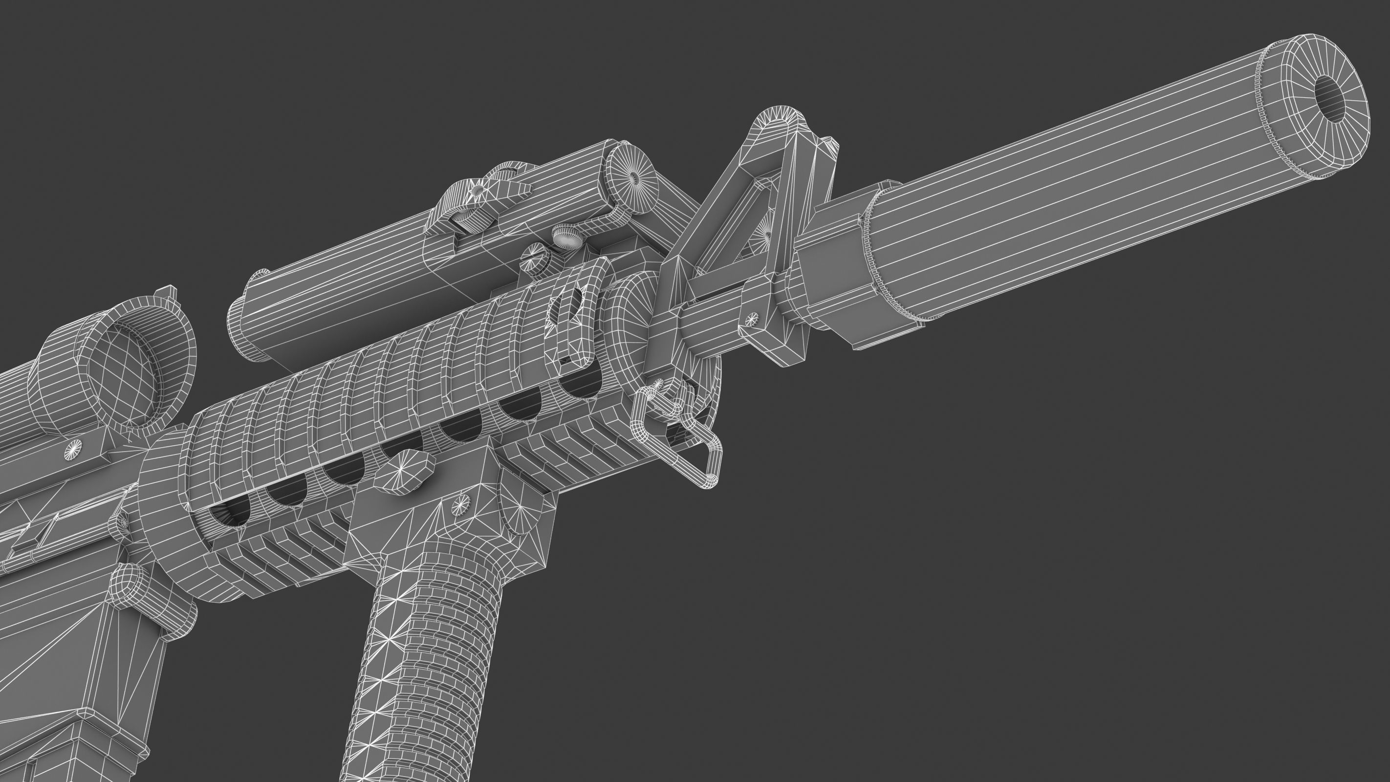 Colt Canada C8SFW Low Poly Low-poly 3D model_27