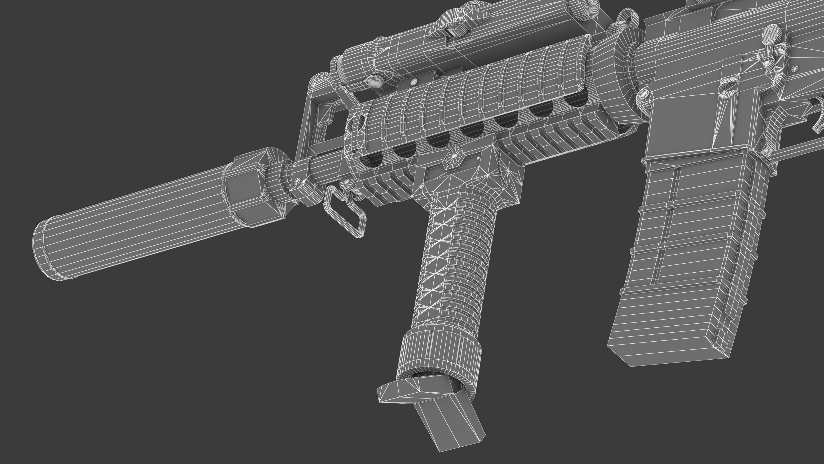 Colt Canada C8SFW Low Poly Low-poly 3D model_25