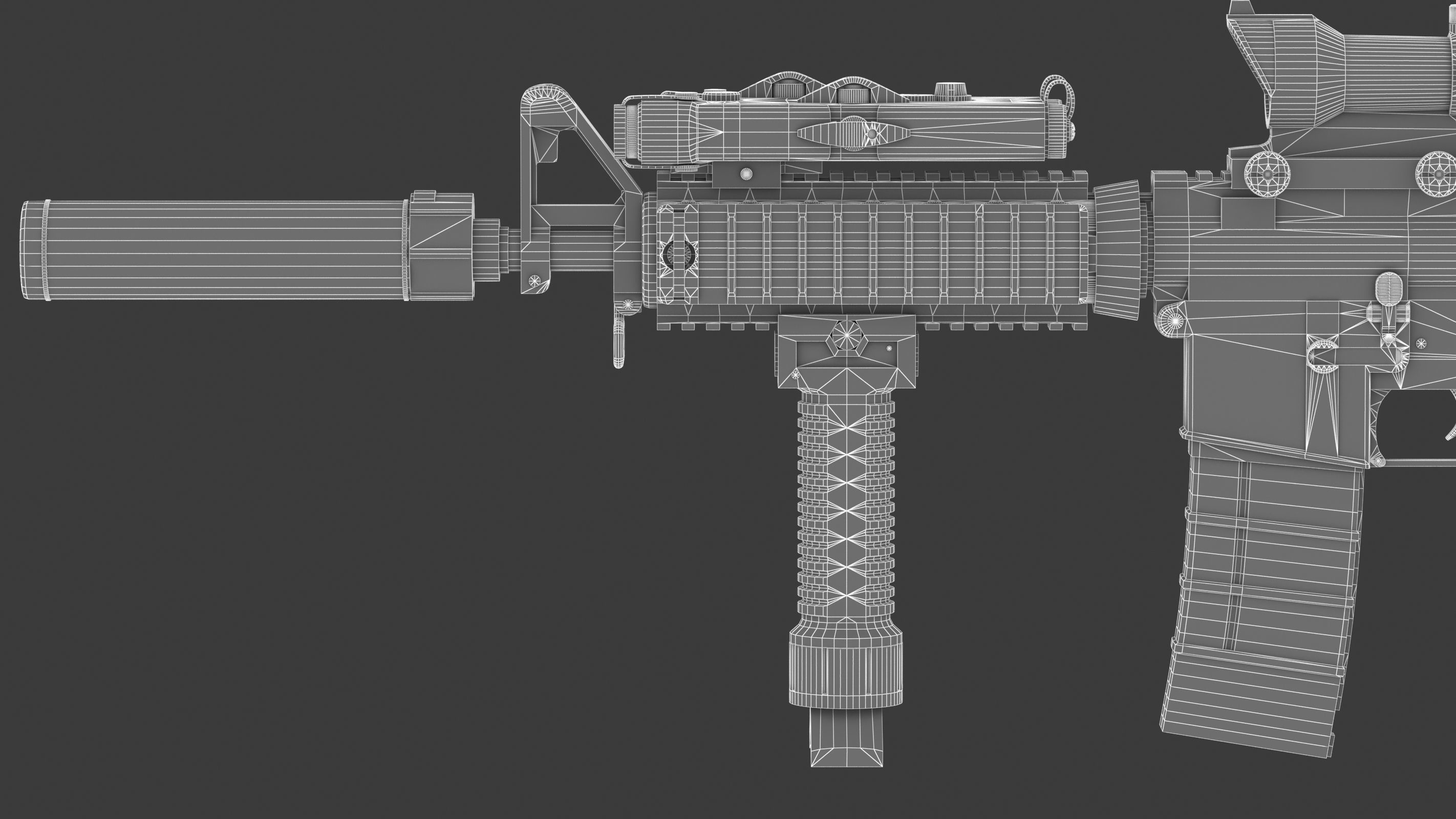 Colt Canada C8SFW Low Poly Low-poly 3D model_22