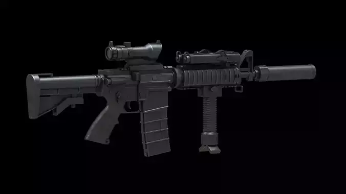 Colt Canada C8SFW Low Poly