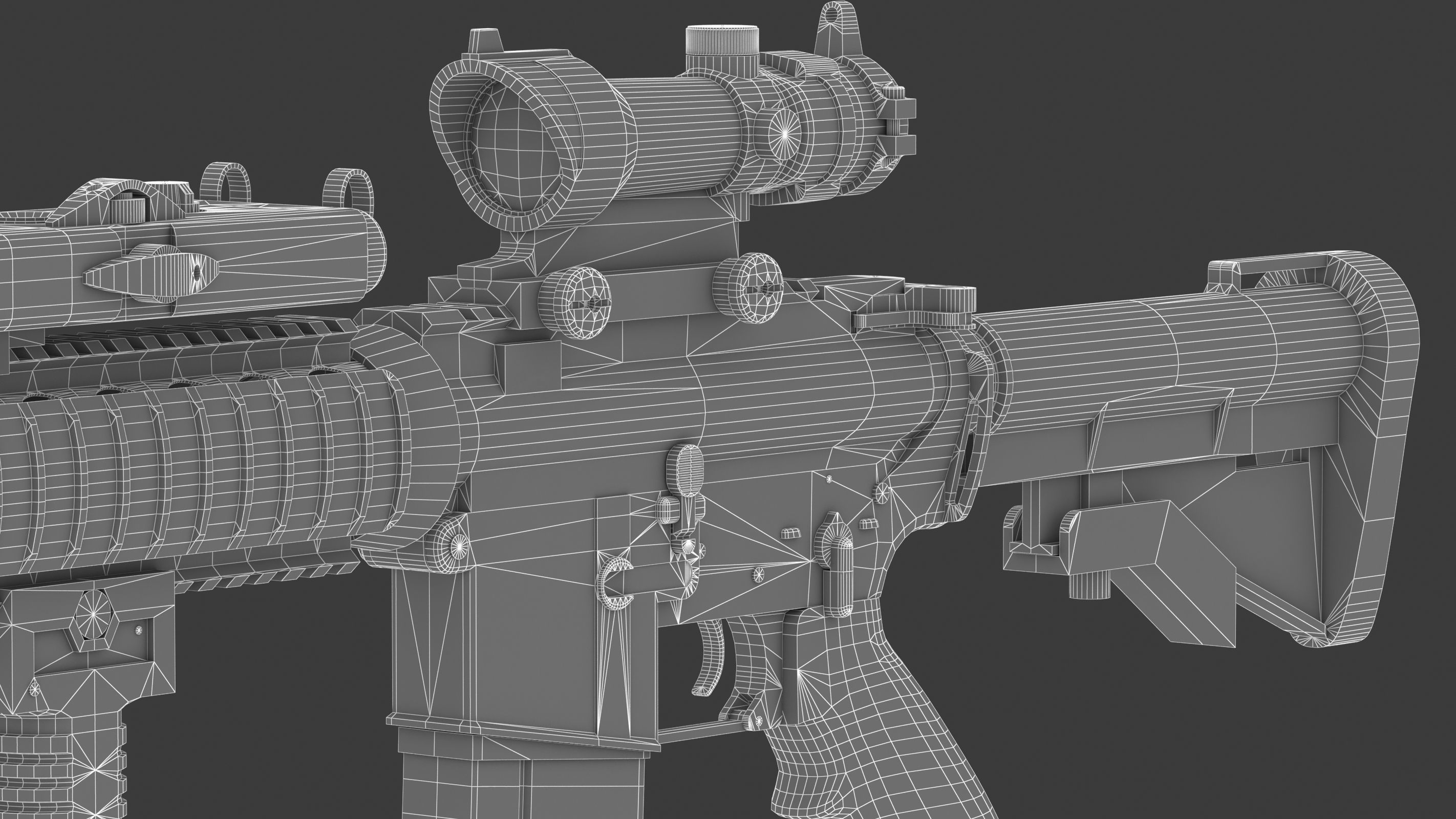 Colt Canada C8SFW Low Poly Low-poly 3D model_23