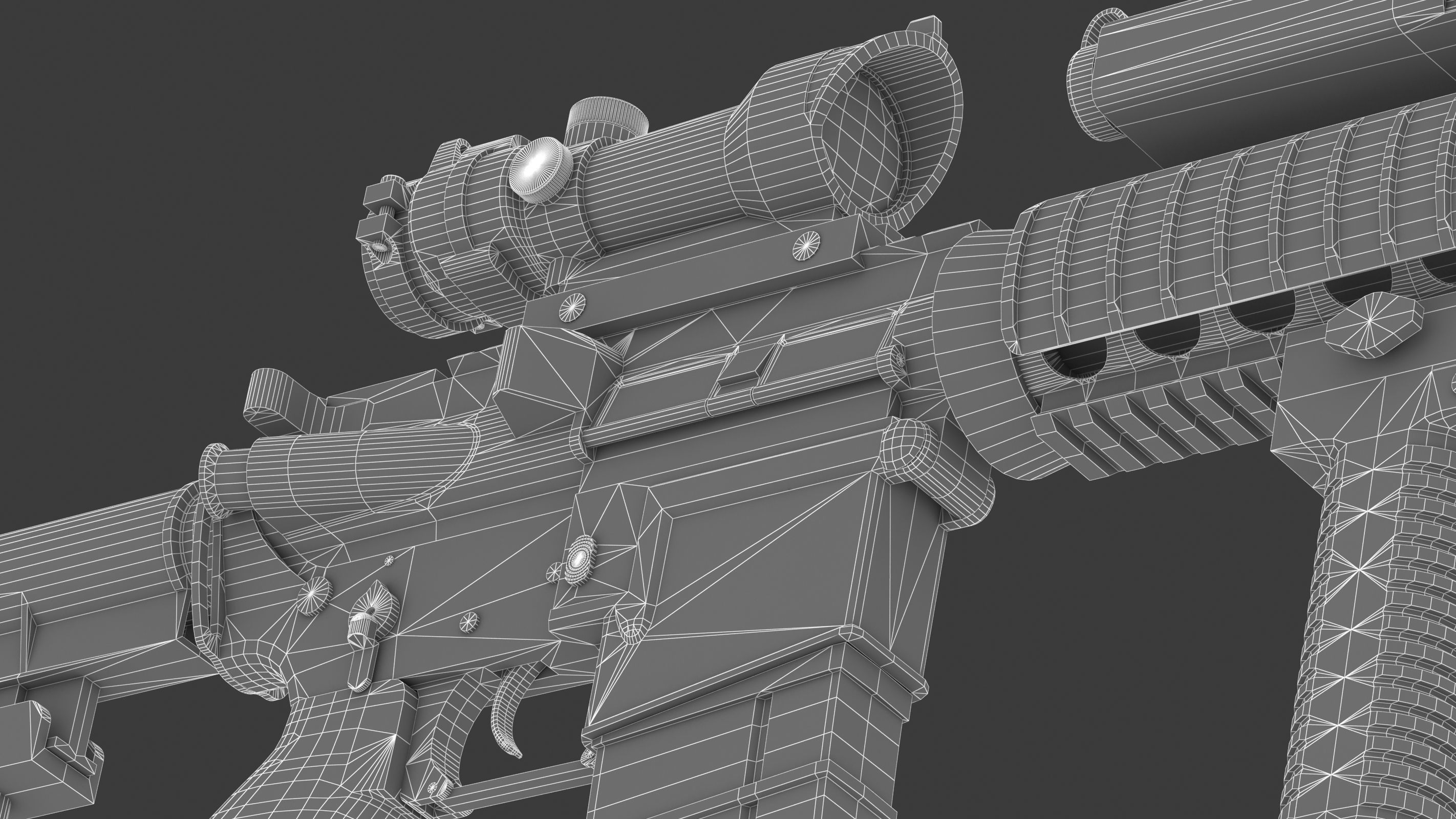 Colt Canada C8SFW Low Poly Low-poly 3D model_28