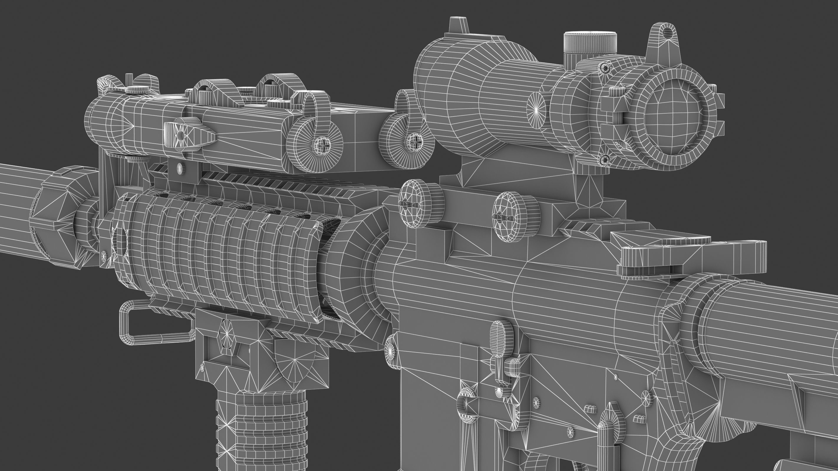 Colt Canada C8SFW Low Poly Low-poly 3D model_21