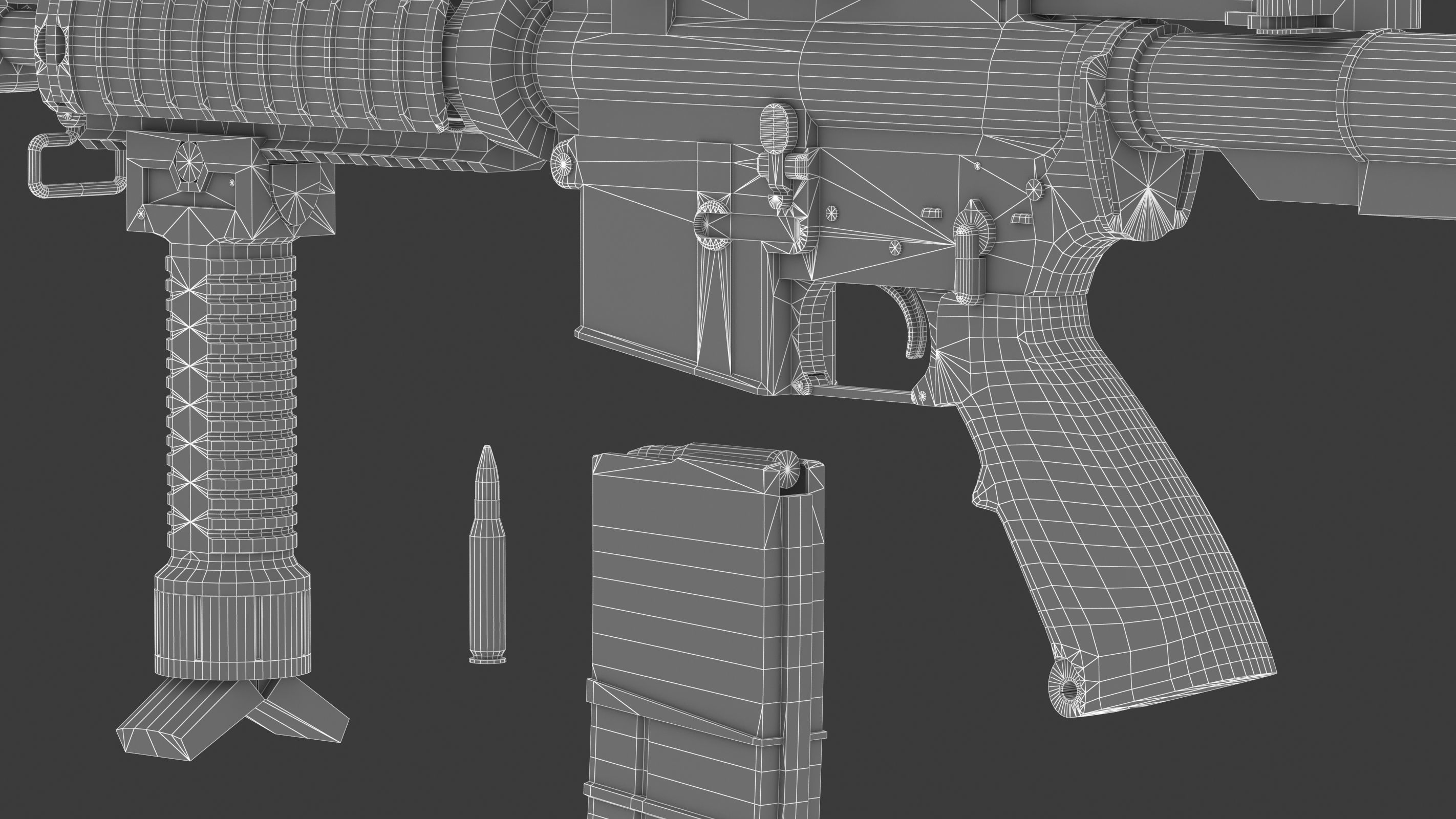 Colt Canada C8SFW Low Poly Low-poly 3D model_29