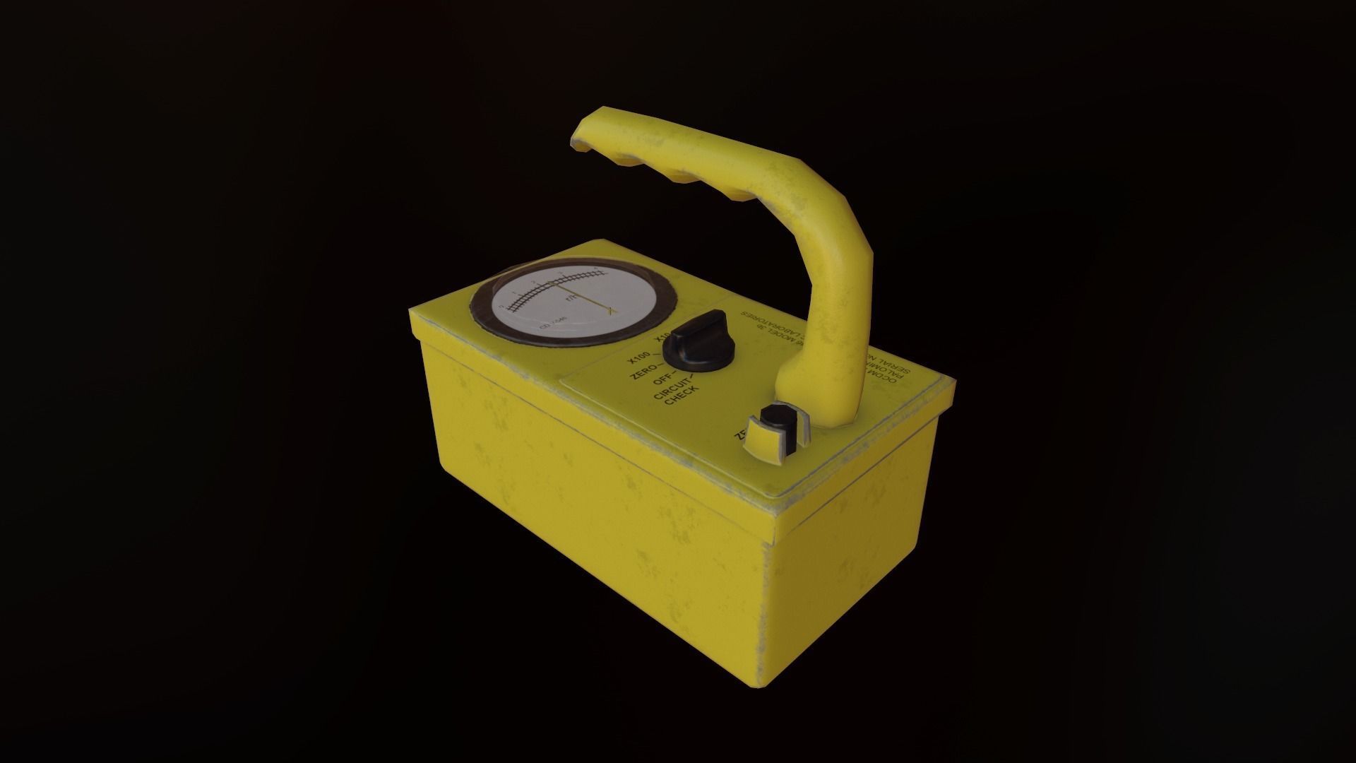 Radiation Survival Kit Low-poly 3D model_3