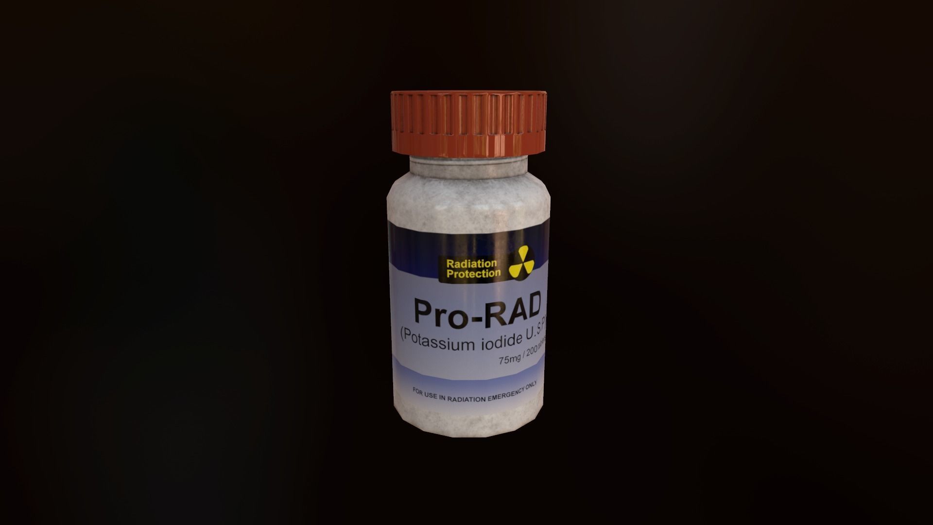 Radiation Survival Kit Low-poly 3D model_4